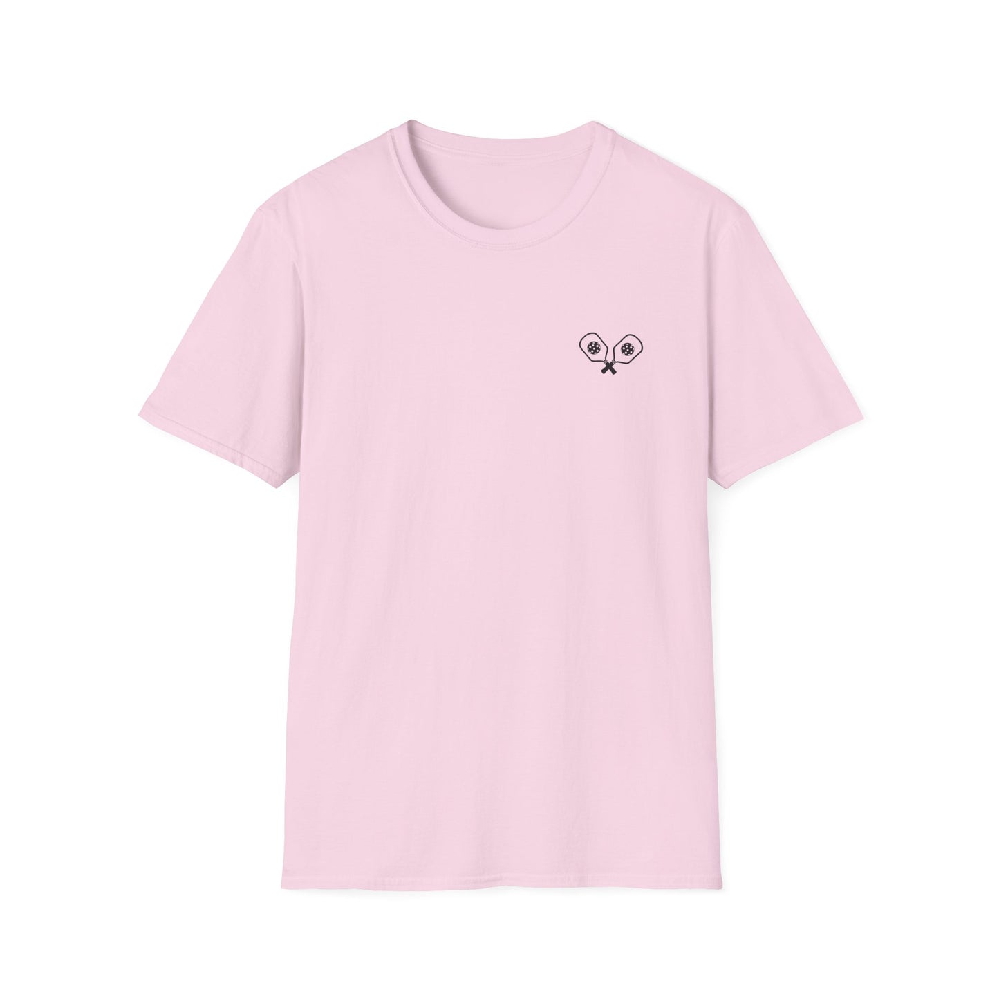 Women's Eye-Catching Pickleball T-shirt - Was That Out Are You Sure? Pink