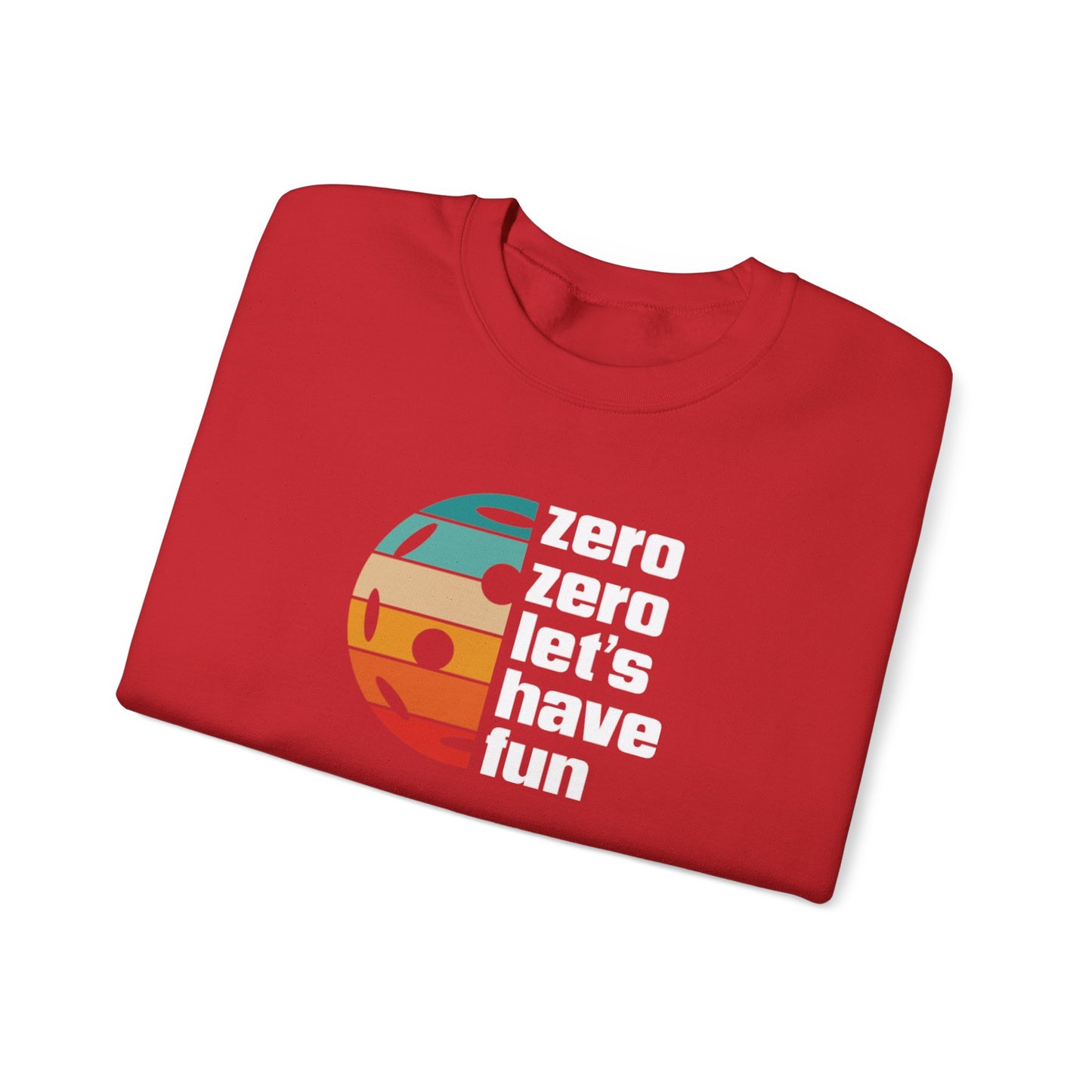 Men's Durable Pickleball Sweatshirt - Zero Zero Let's Have Fun
