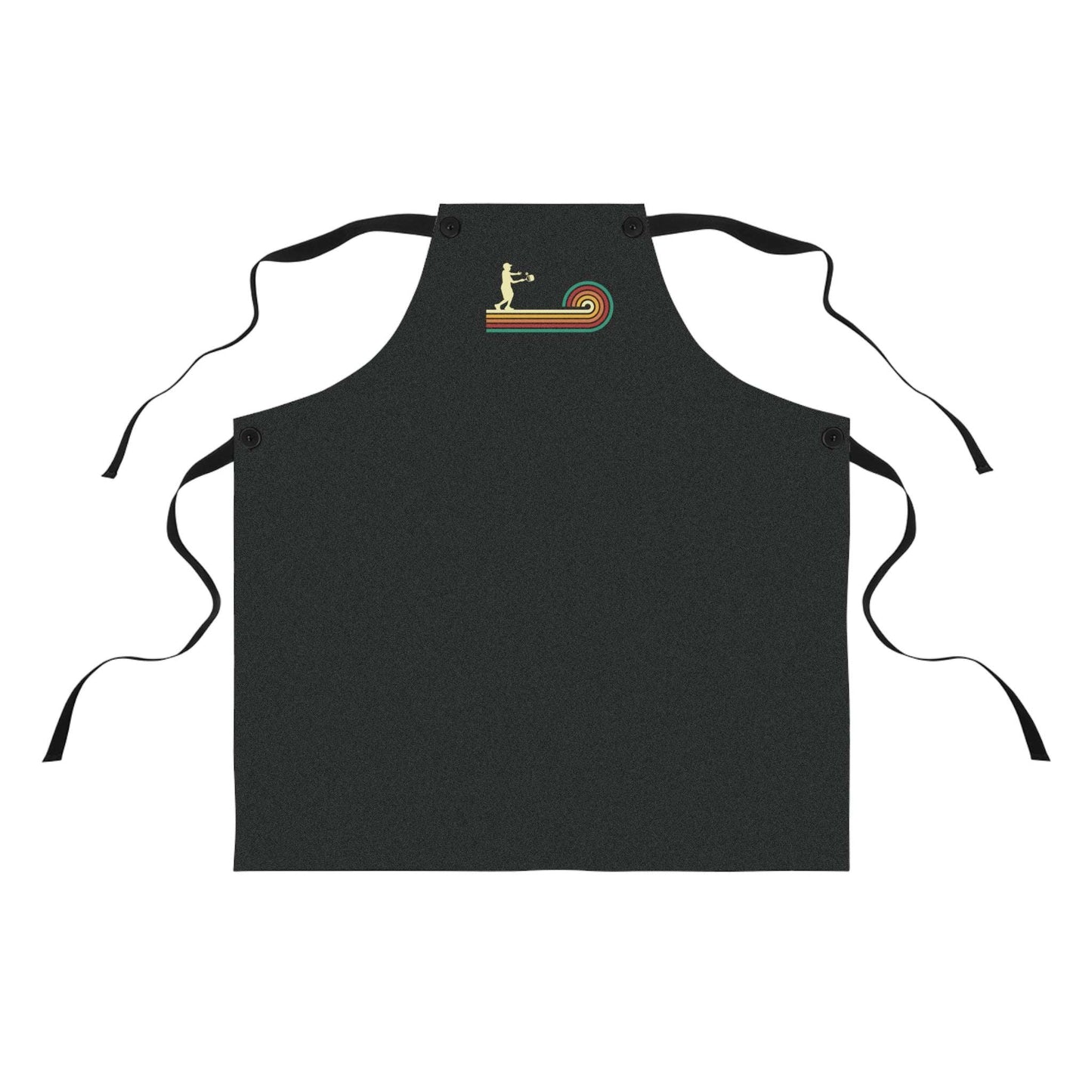 Pickleball Unique Apron - Pickleball Retro Black