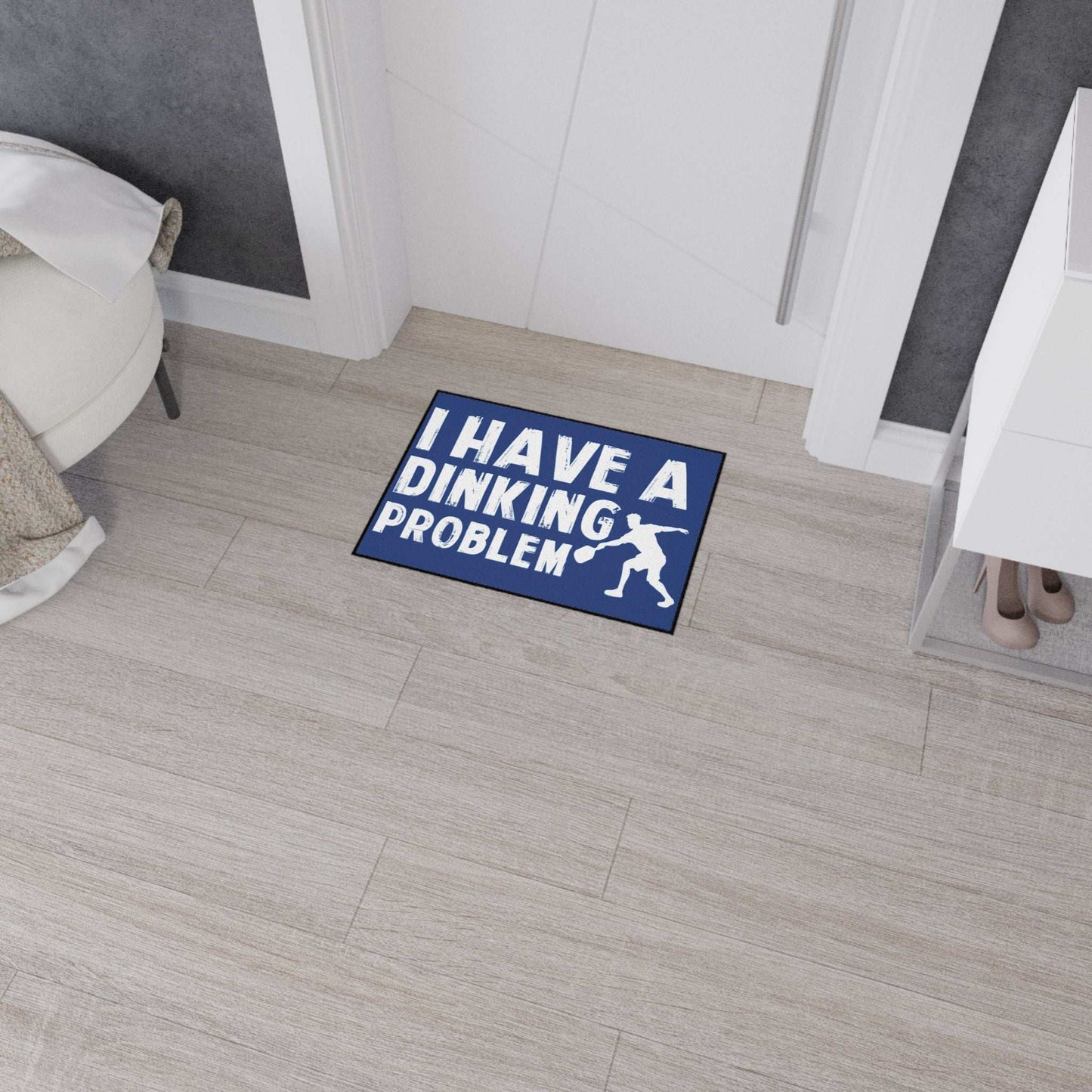 Pickleball Playful Heavy-duty Floor Mat - I Have a Dinking Problem