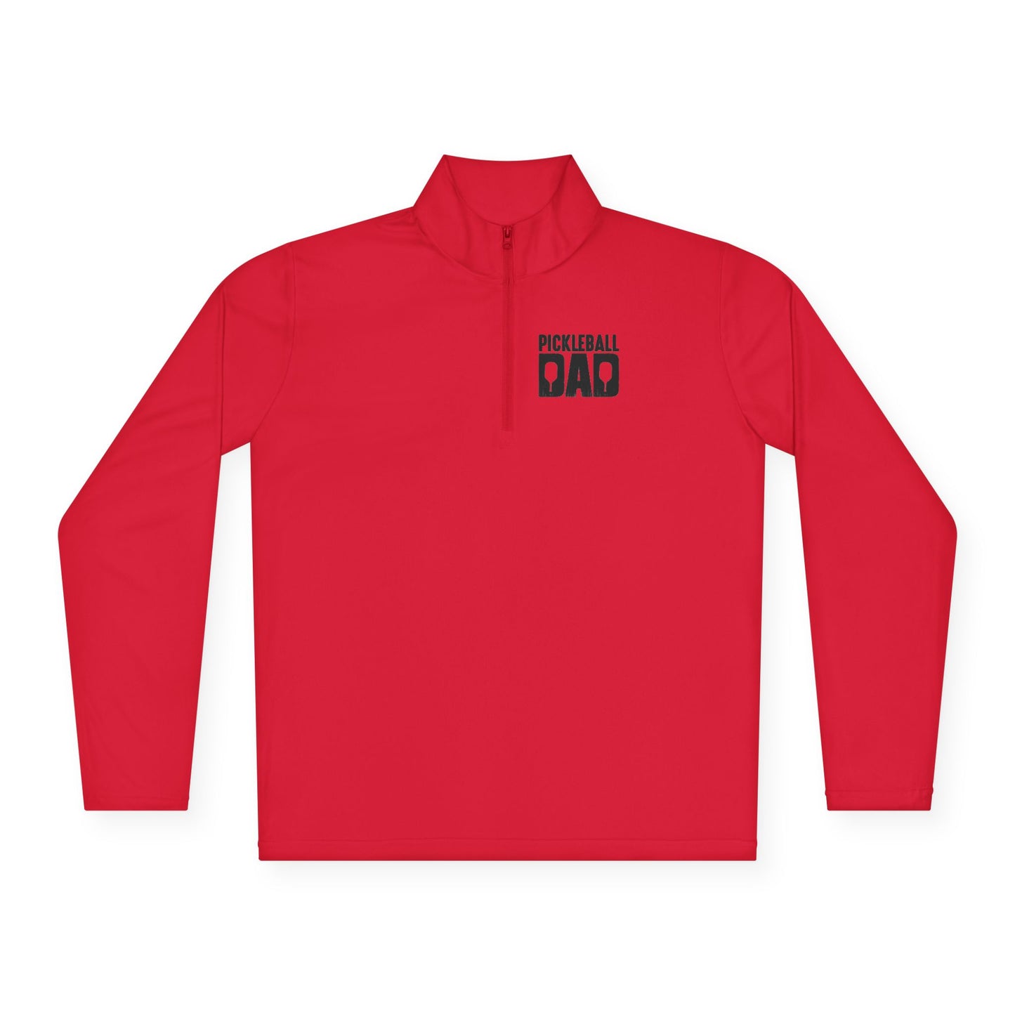 Men's Durable Pickleball Pullover - Pickleball Dad Red
