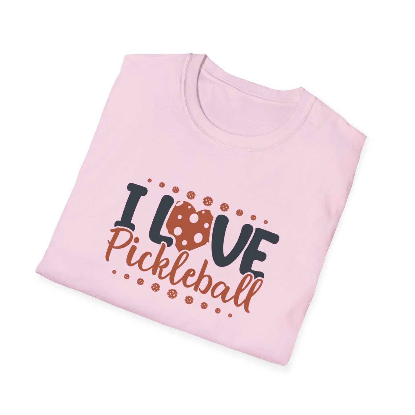 Women's Cheerful Pickleball T-shirt - I Love Pickleball