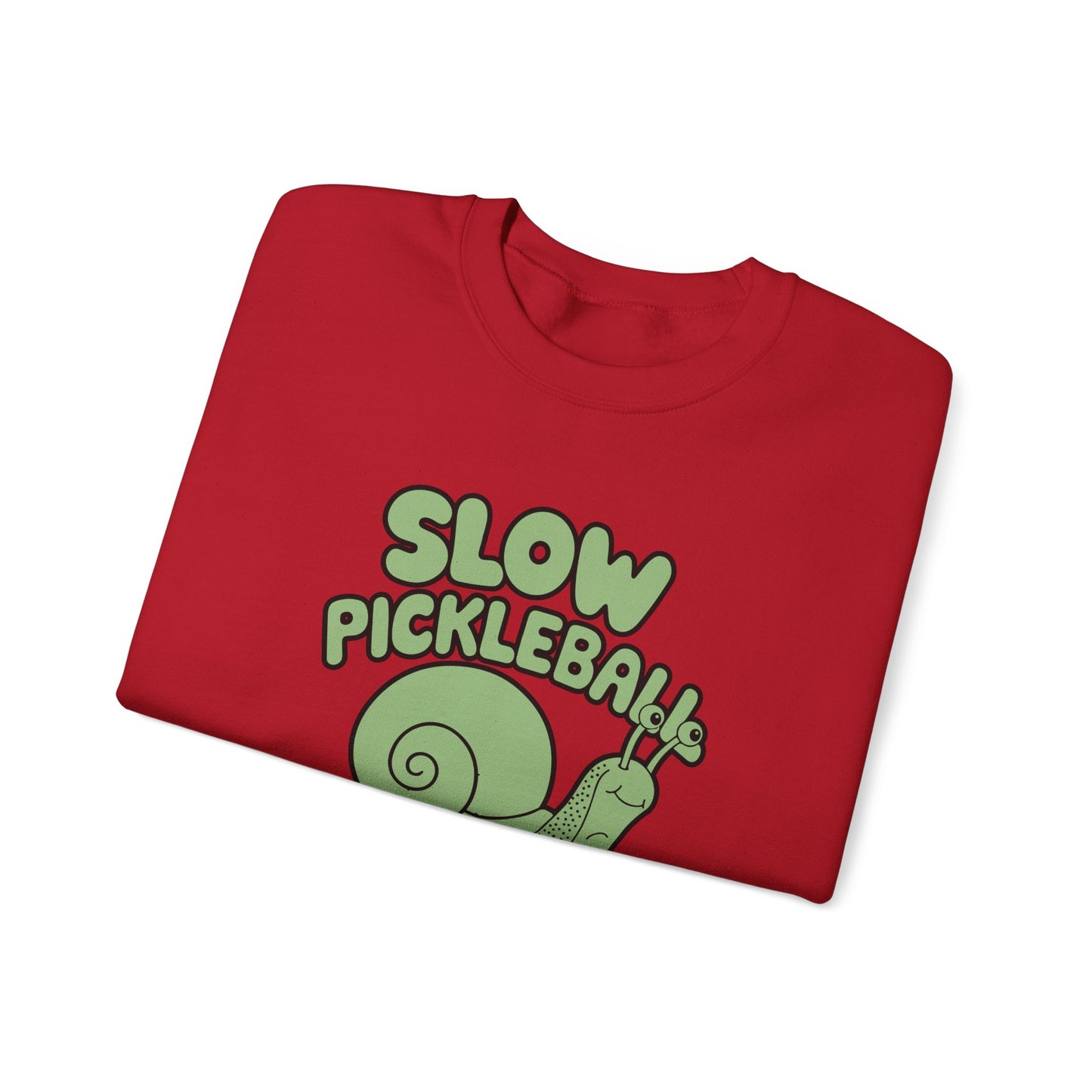 Men's Funny Pickleball Sweatshirt - Slow Pickleball Days