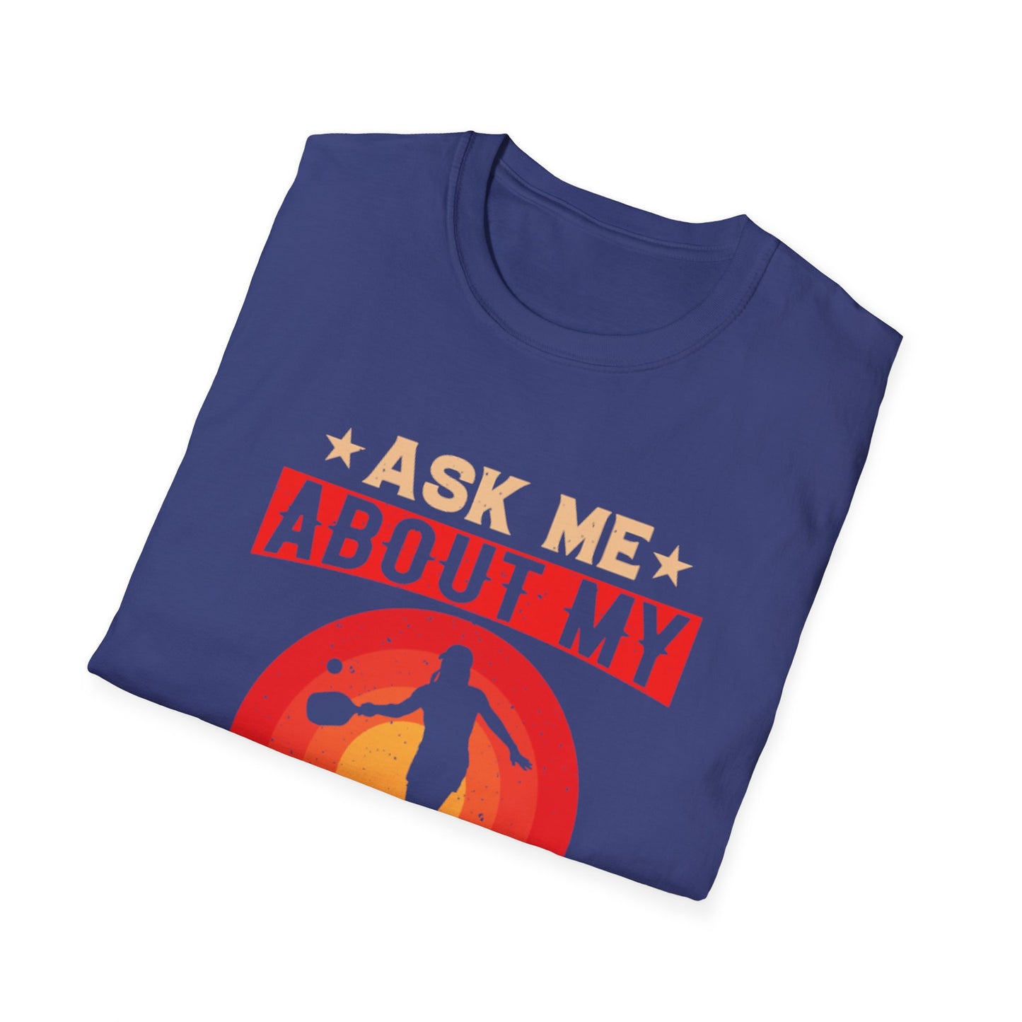 Men's Funny Pickleball T-Shirt - Ask Me About My Pickleball Skills Retro