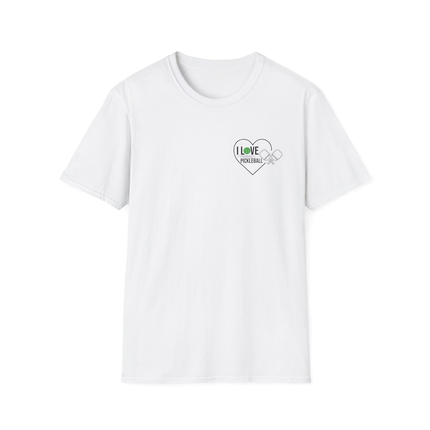 Women's Cute Pickleball T-shirt - Paddle Battle White