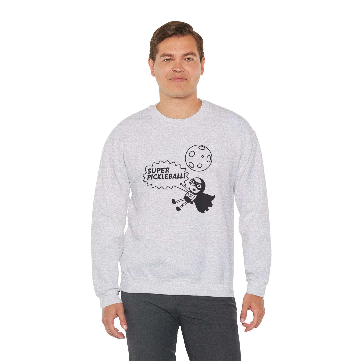 Men's Quirky Pickleball Sweatshirt - Super Pickleball