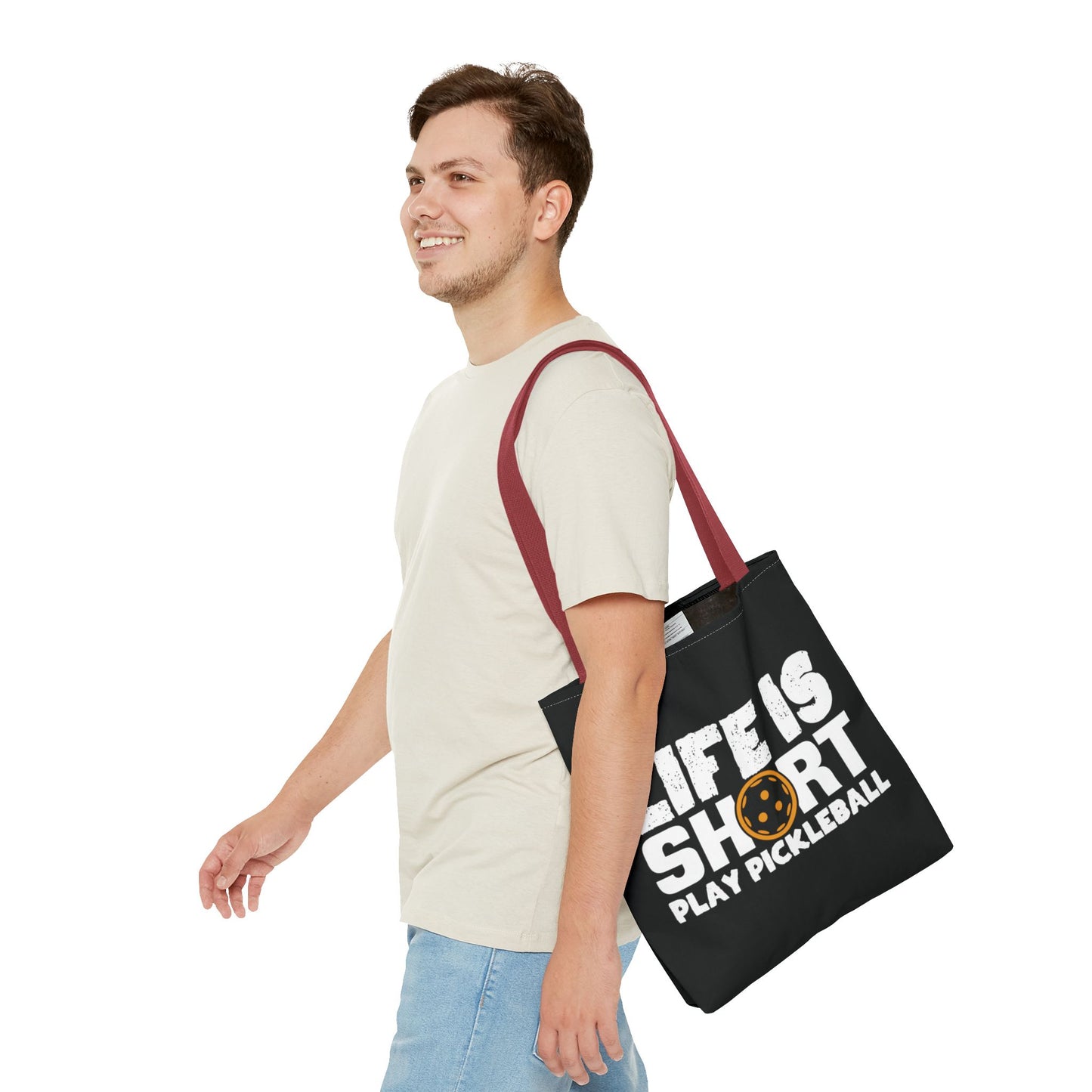 Pickleball Quirky Tote Bag - Life Is Short Play Pickleball