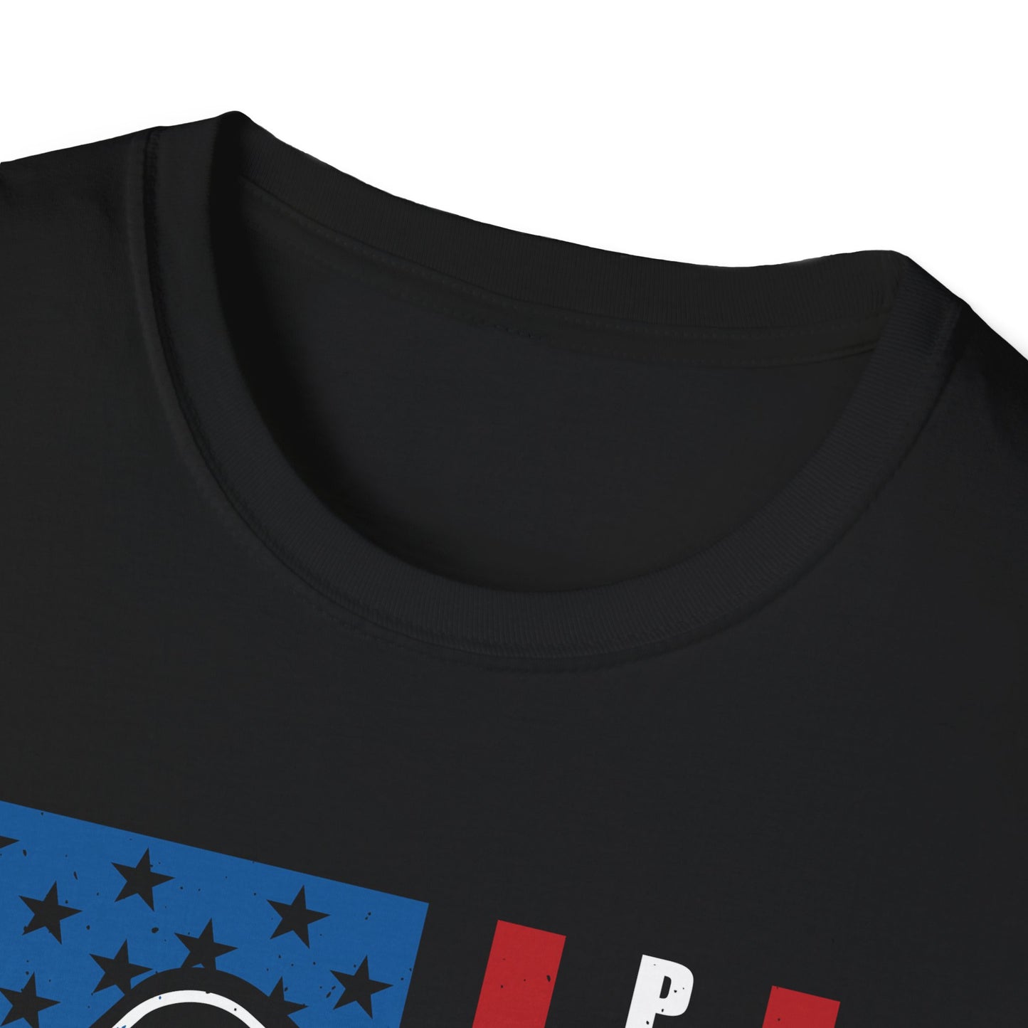 Women's Bold Pickleball T-shirt - Pickleball with American Flag