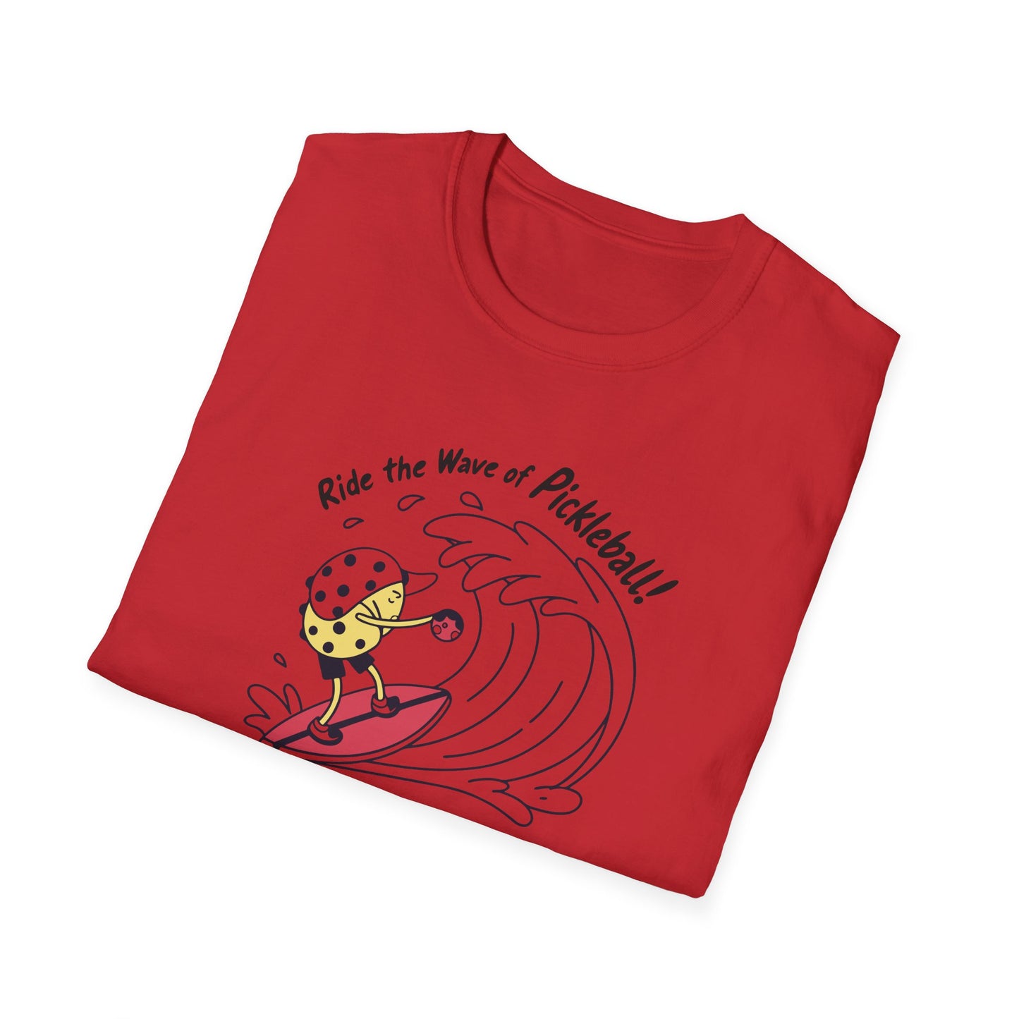 Men's Comfy Pickleball T-shirt - Ride the Wave of Pickleball
