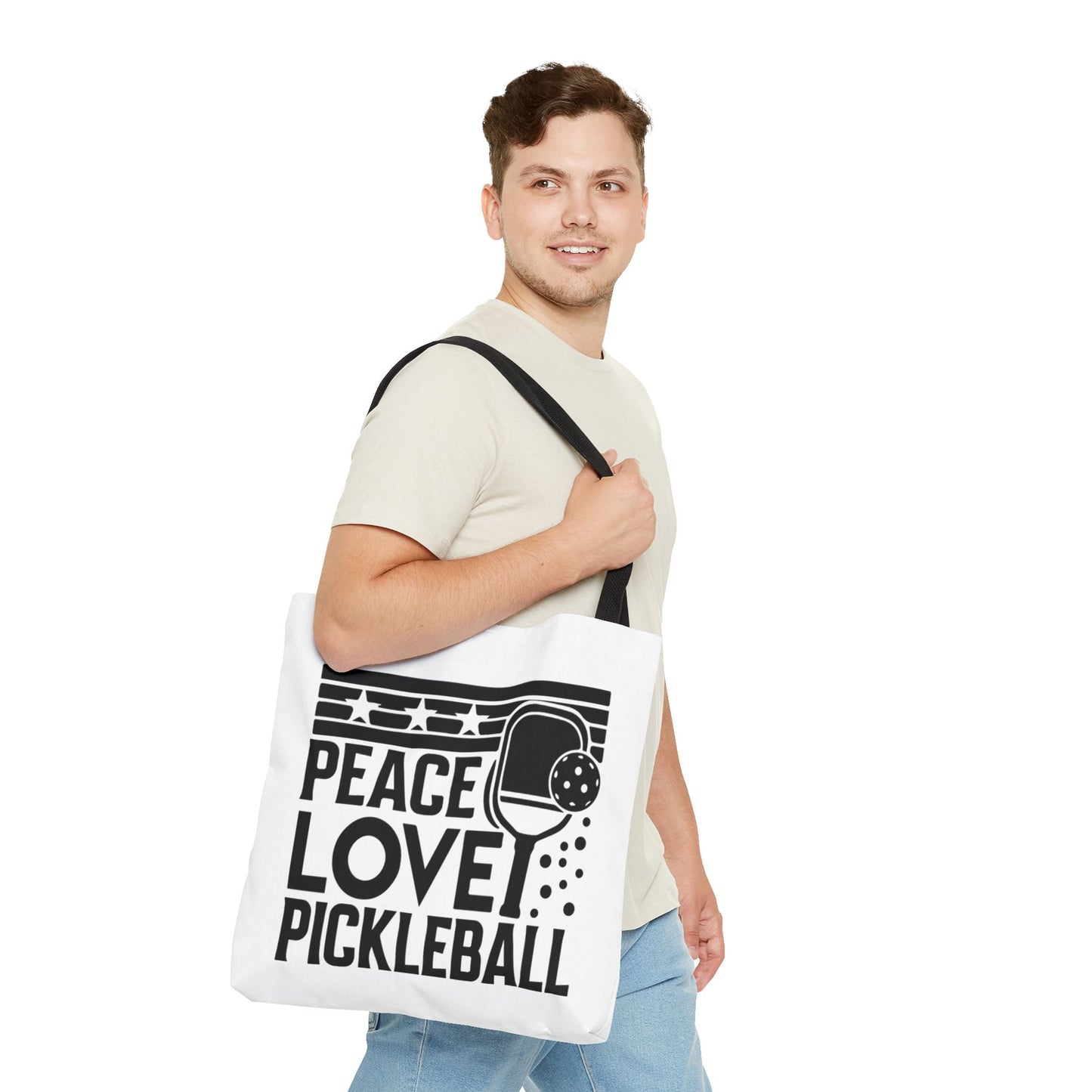 Pickleball Bold Tote Bag - Peace Love Pickleball
