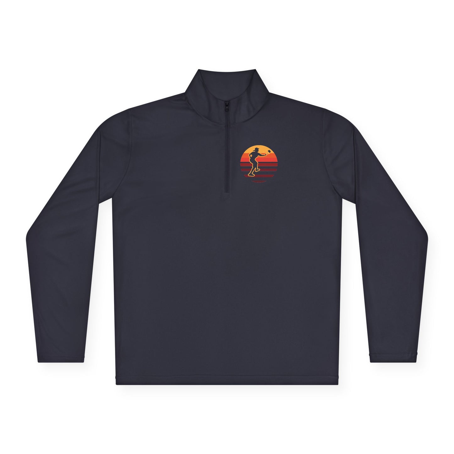 Men's Stylish Pickleball Pullover - Pickleball Sunset Navy