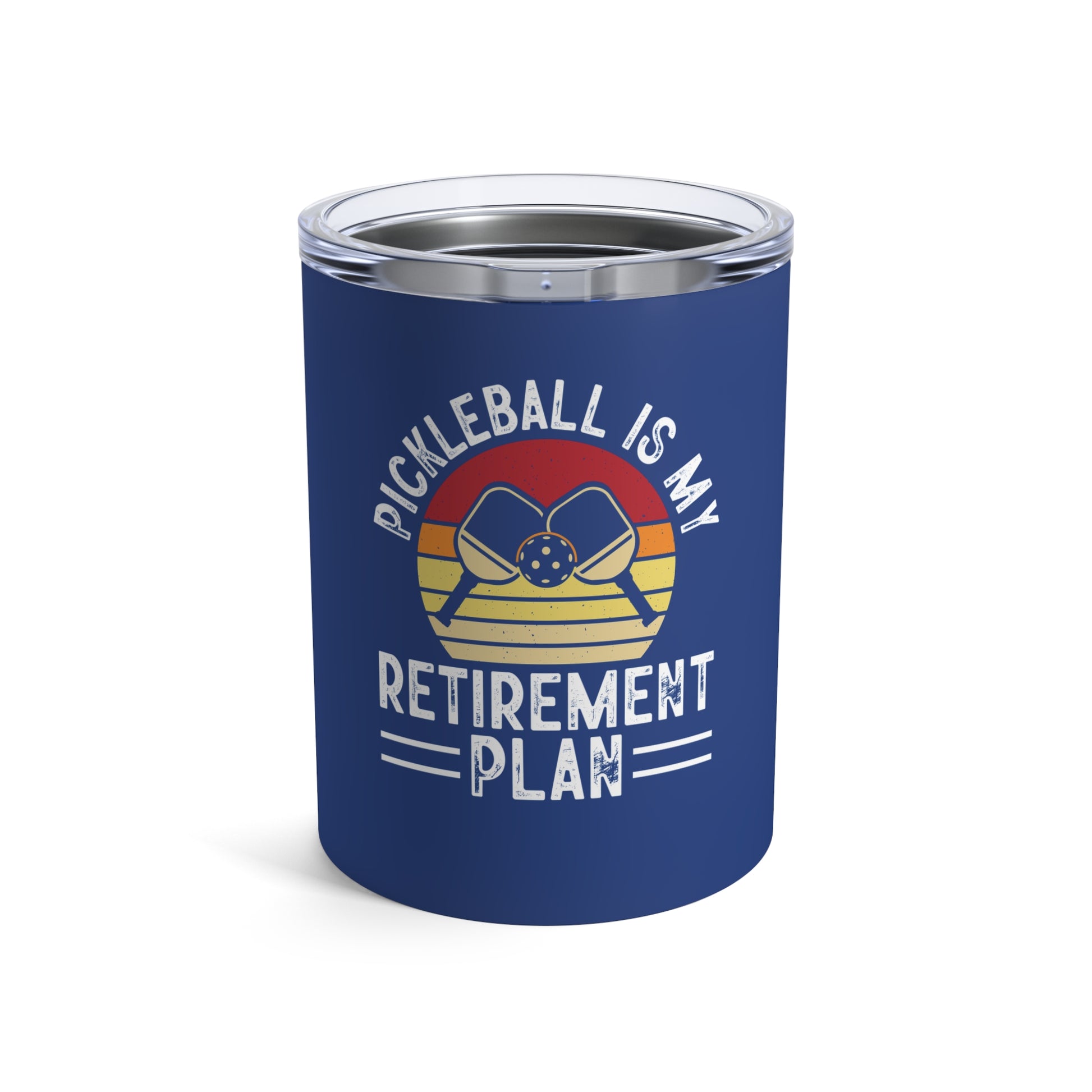 Pickleball Unique Tumbler - Pickleball Is My Retirement Plan Blue