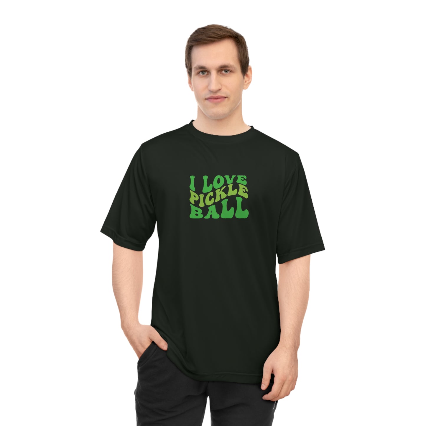 Men's Lightweight Pickleball T-shirt - I Love Pickleball