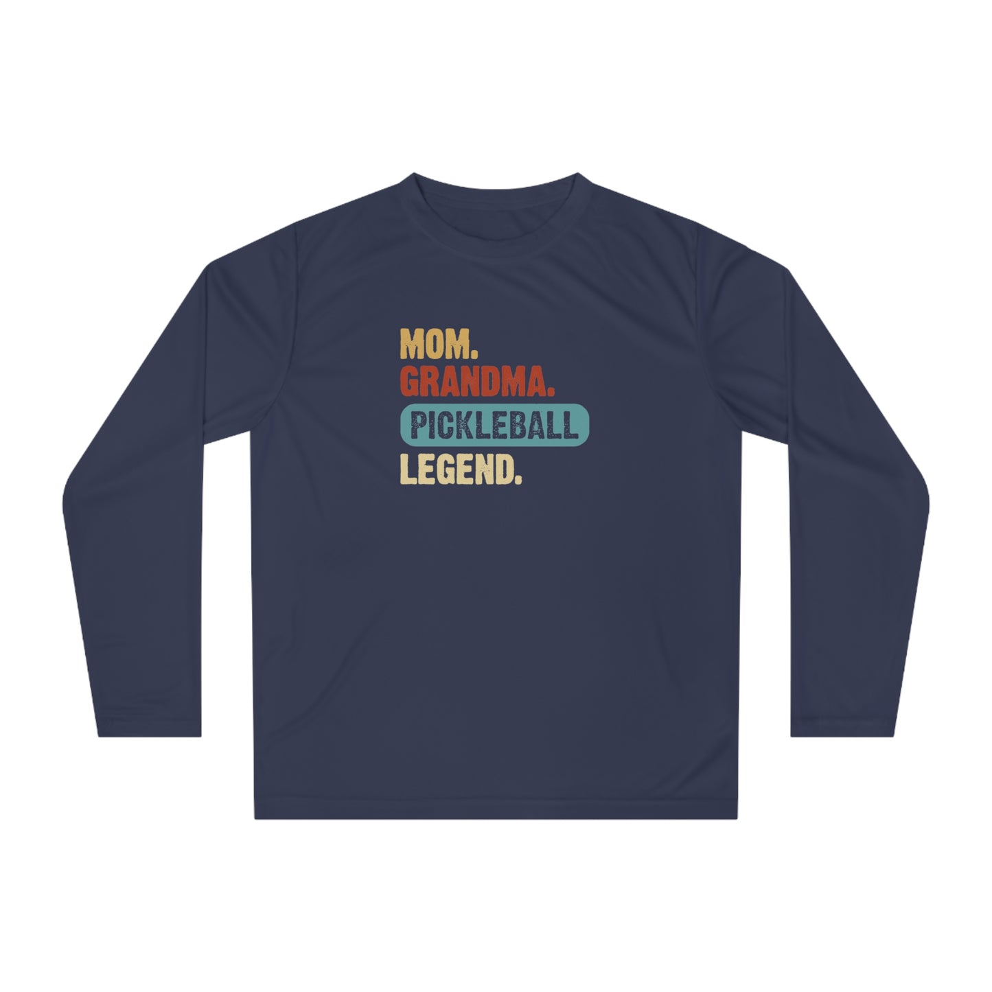 Women's Pickleball Long Sleeves top - Mom Grandma Pickleball Legend Navy