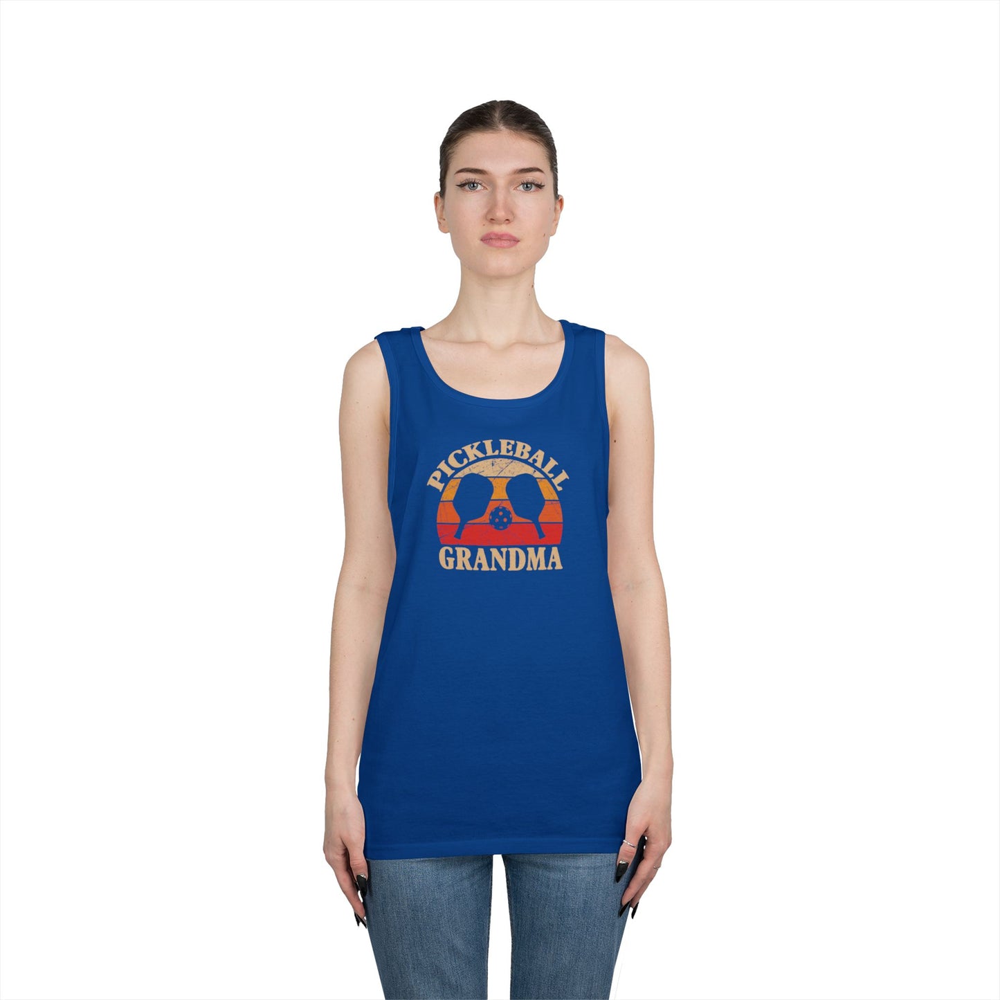 Women's Durable Pickleball Tank Top - Pickleball Grandma