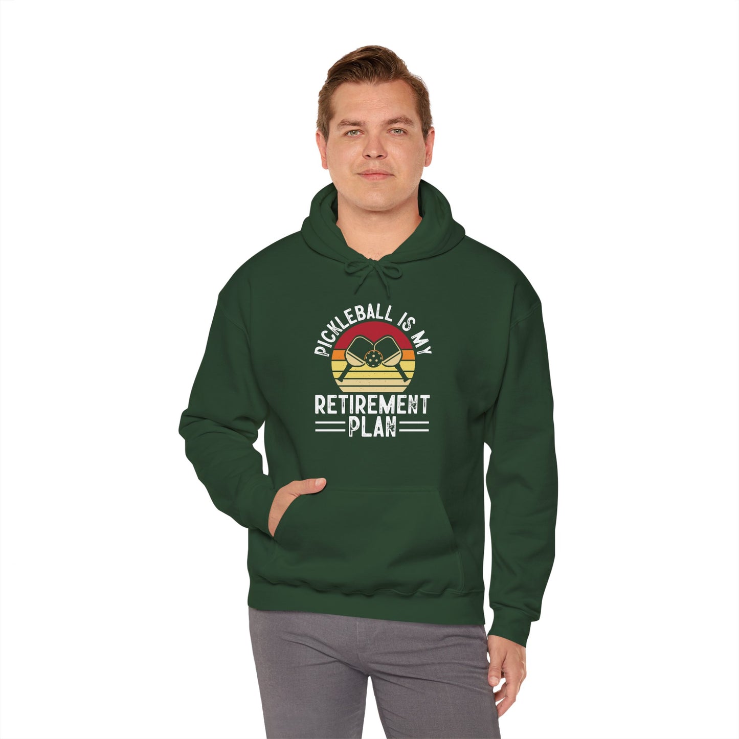 Men's Cool Pickleball Hoodie - Pickleball Is My Retirement Plan