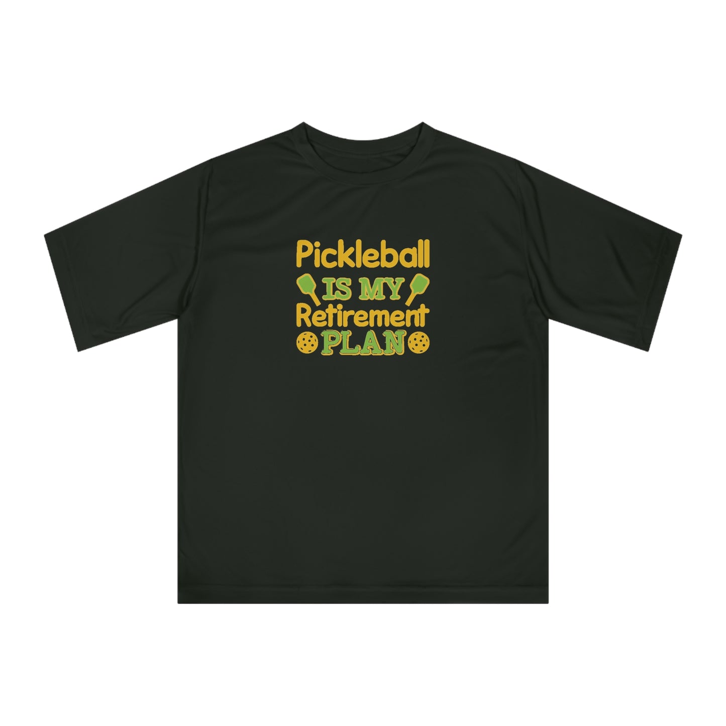 Men's Funny Pickleball T-shirt - Pickleball Is My Retirement Plan Black
