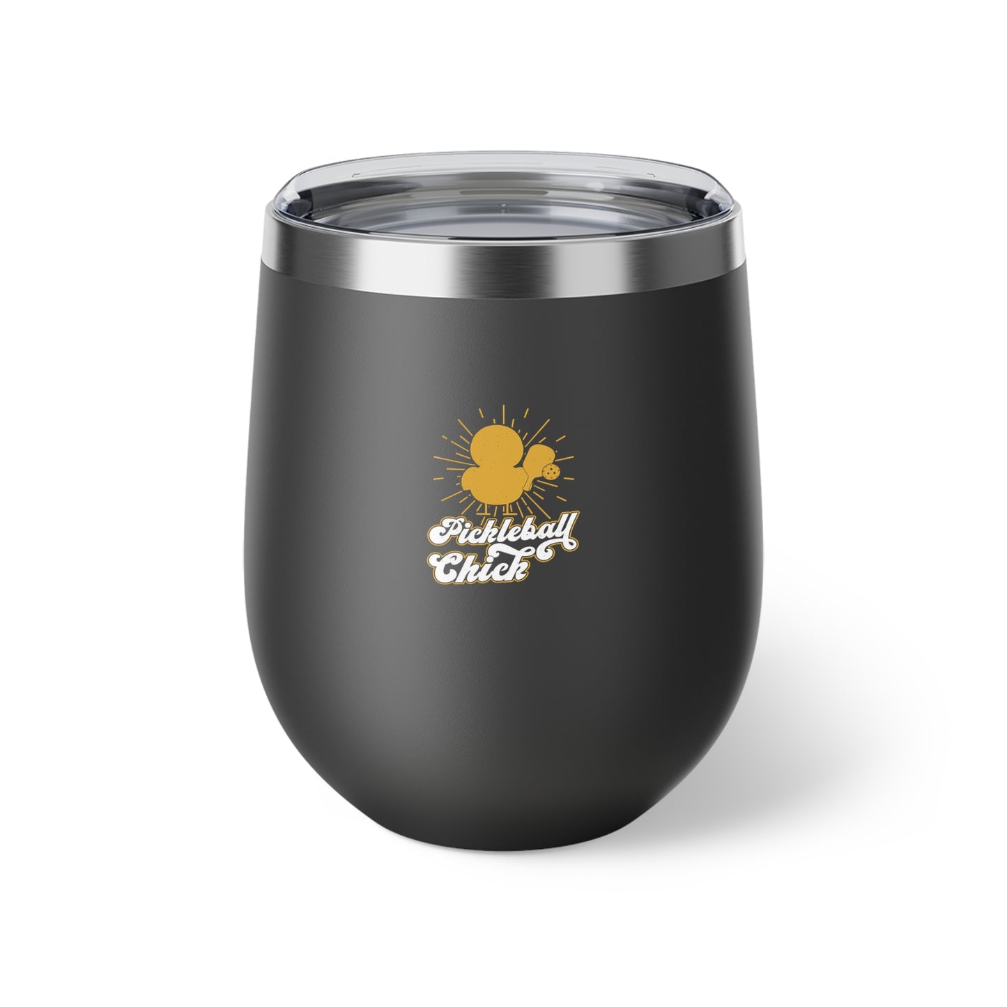 Pickleball Funny Cup - Pickleball Chick Black