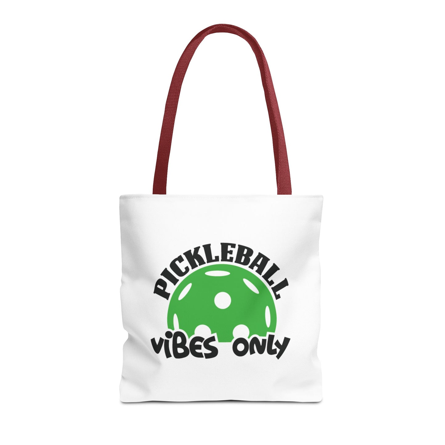 Pickleball Durable Tote Bag - Pickleball Vibes Only Red