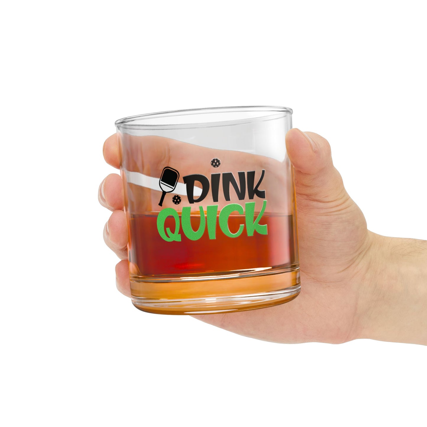 Pickleball Fun Rocks Glass - Dink Quick