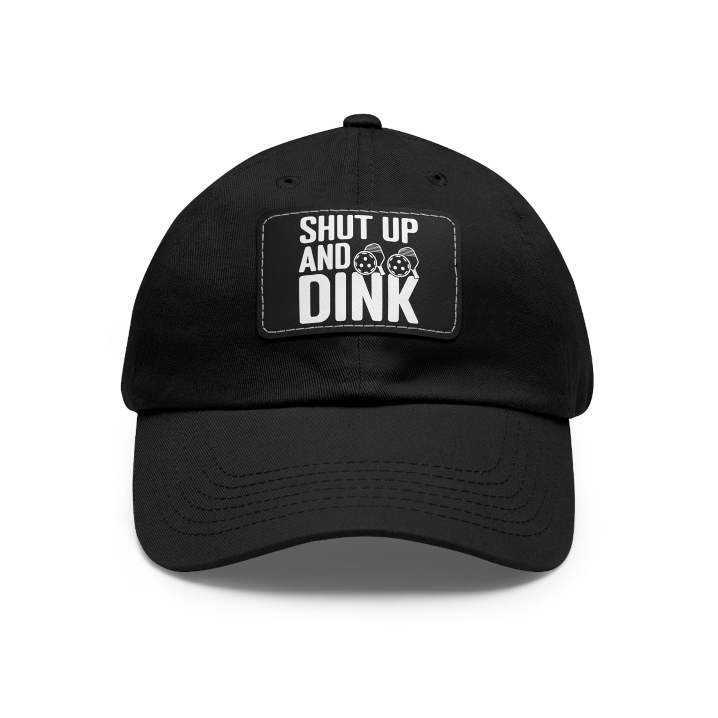 Pickleball Funny Cap - Shut Up and Dink Black