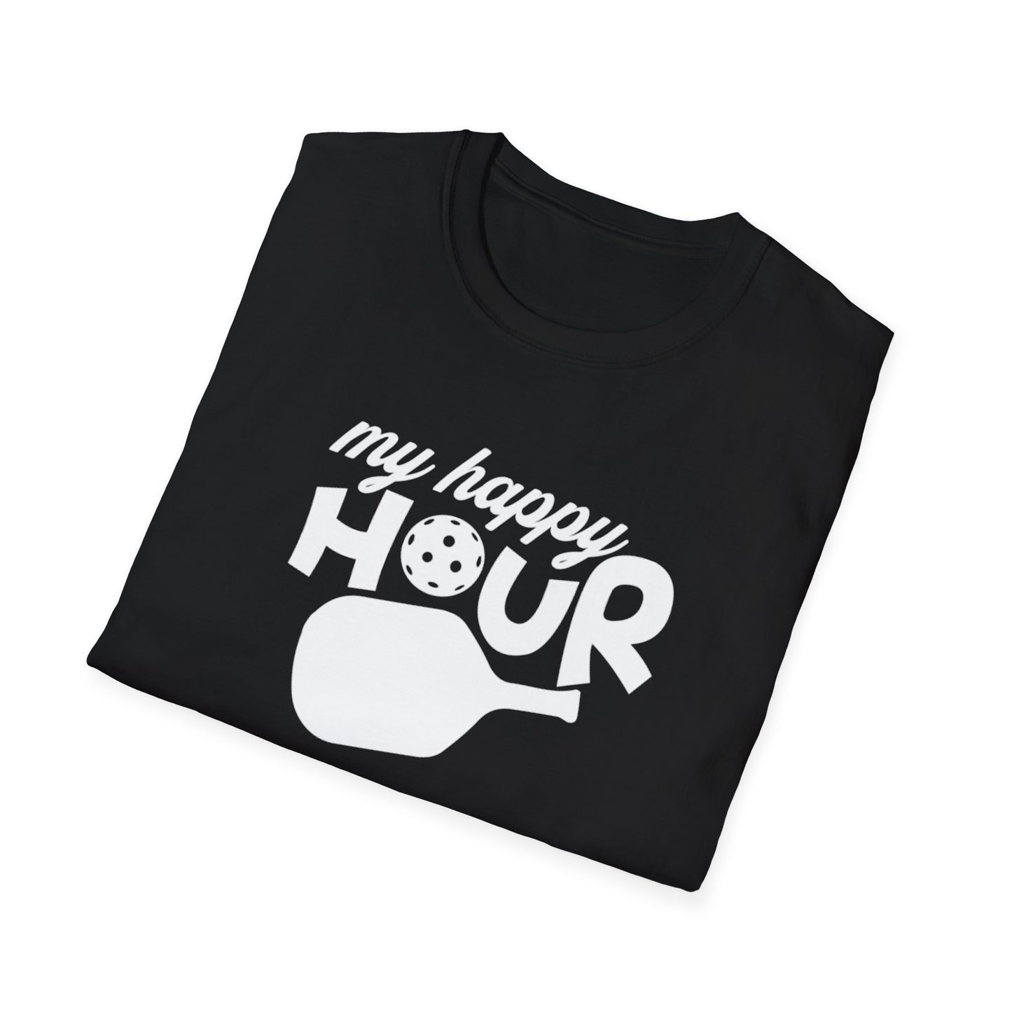Men's Soft Pickleball T-shirt - My Happy Hour