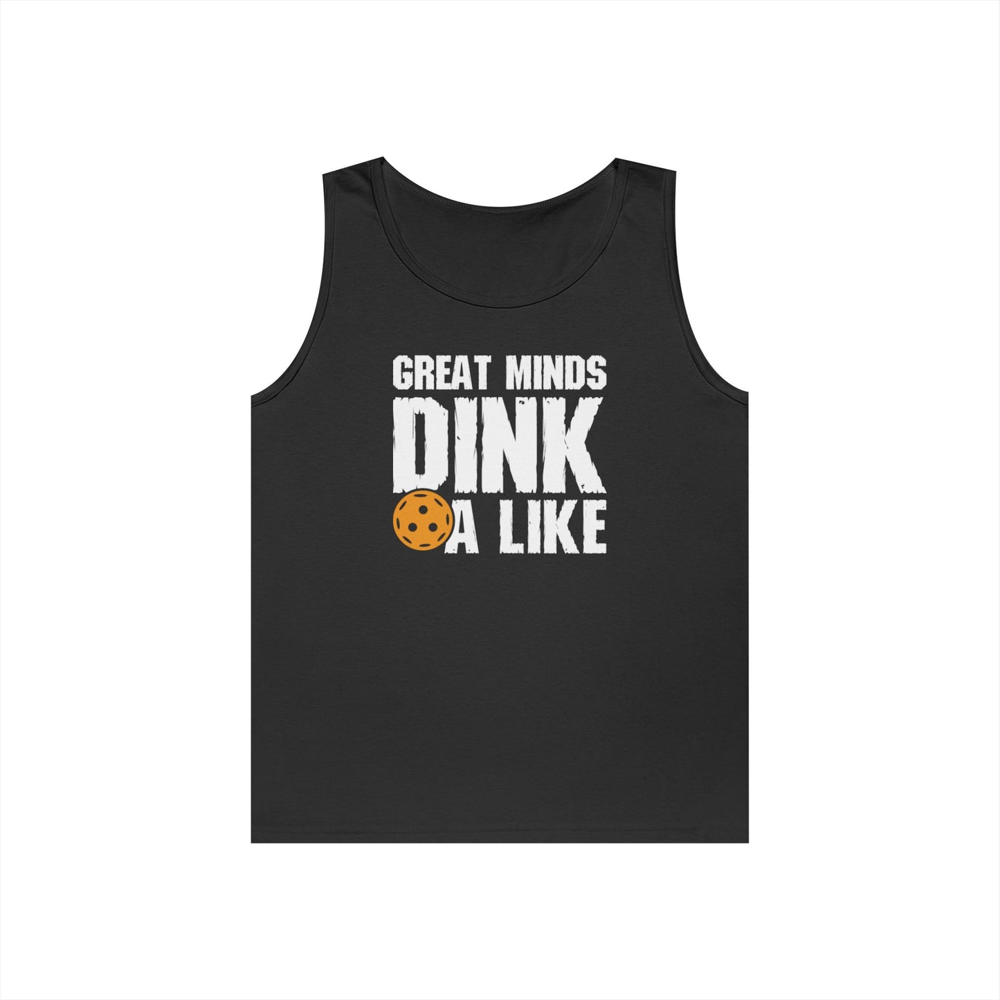 Men's Bold Pickleball Tank Top - Great Mind Dink a Like Black