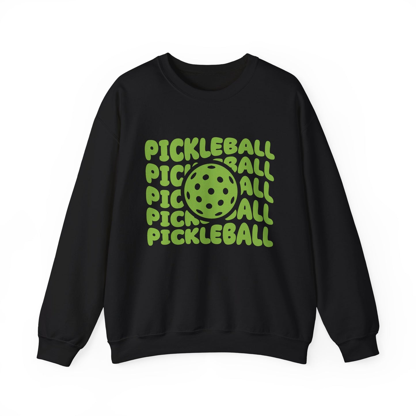 Men's Fun Pickleball Sweatshirt - Pickleball Pop Black
