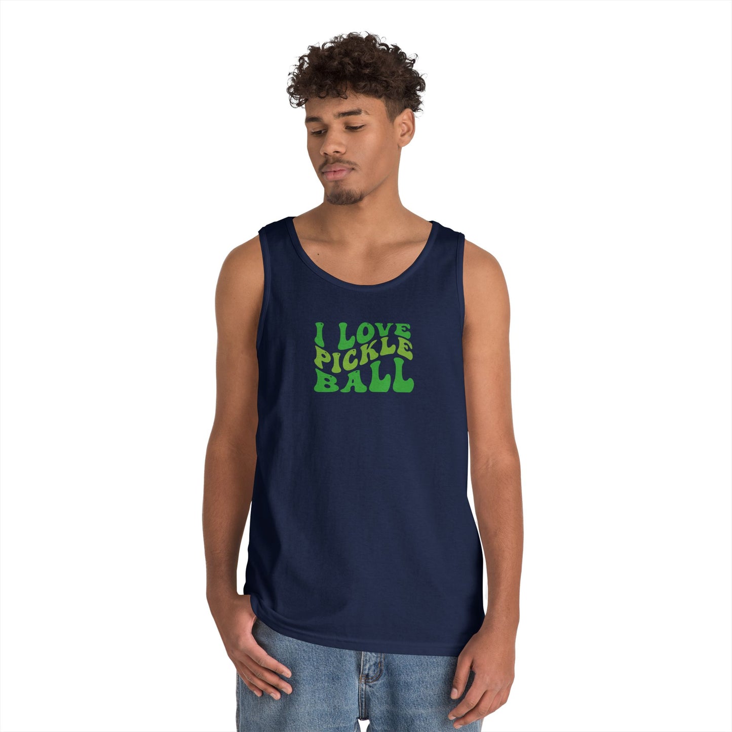 Men's Funny Pickleball Tank Top - I Love Pickleball