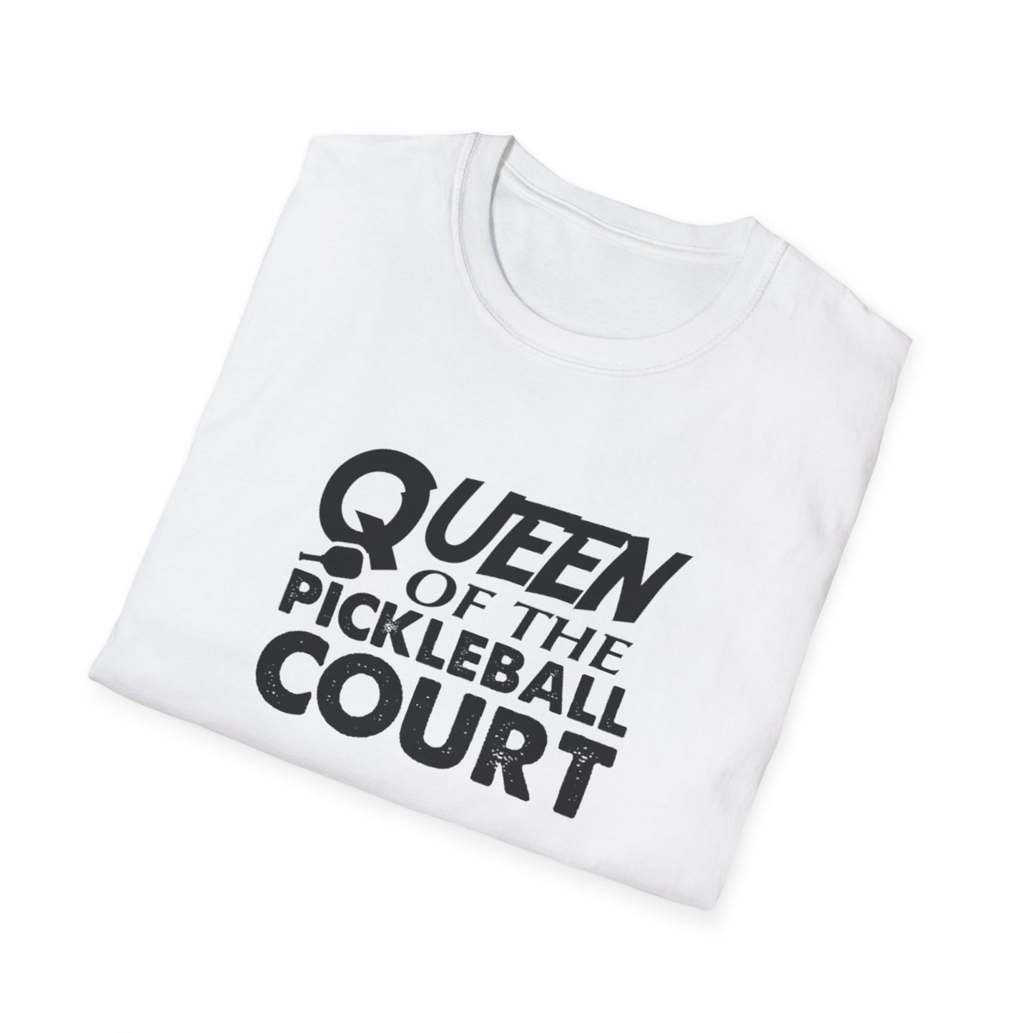 Women's Charming Pickleball T-shirt - Queen of the Pickleball Court