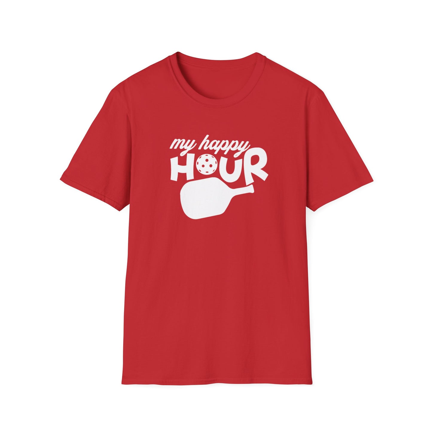 Men's Soft Pickleball T-shirt - My Happy Hour