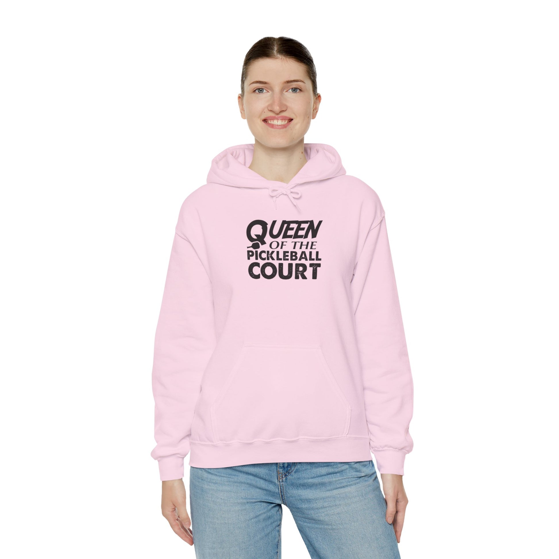 Women's Comfy Pickleball Hoodie - Queen of the Pickleball Court