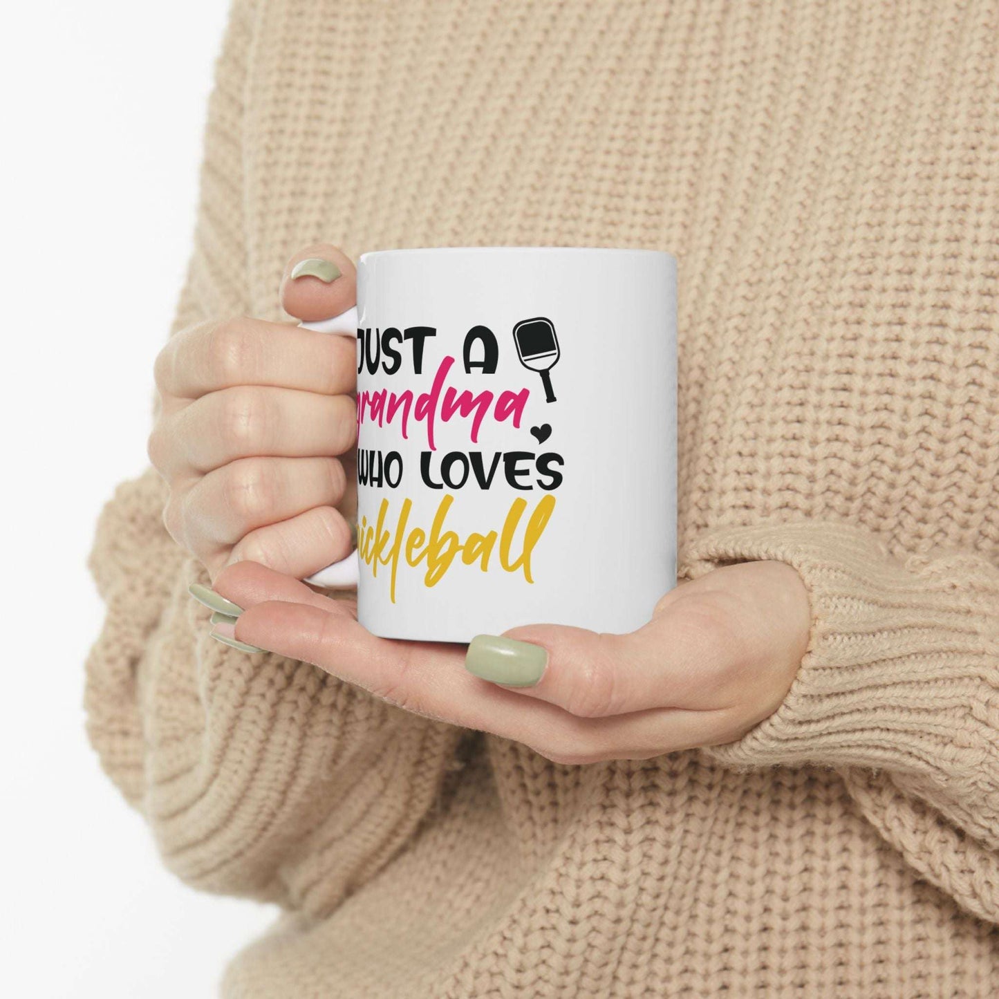 Pickleball Handy Mug - Just a Grandma Who Loves Pickleball