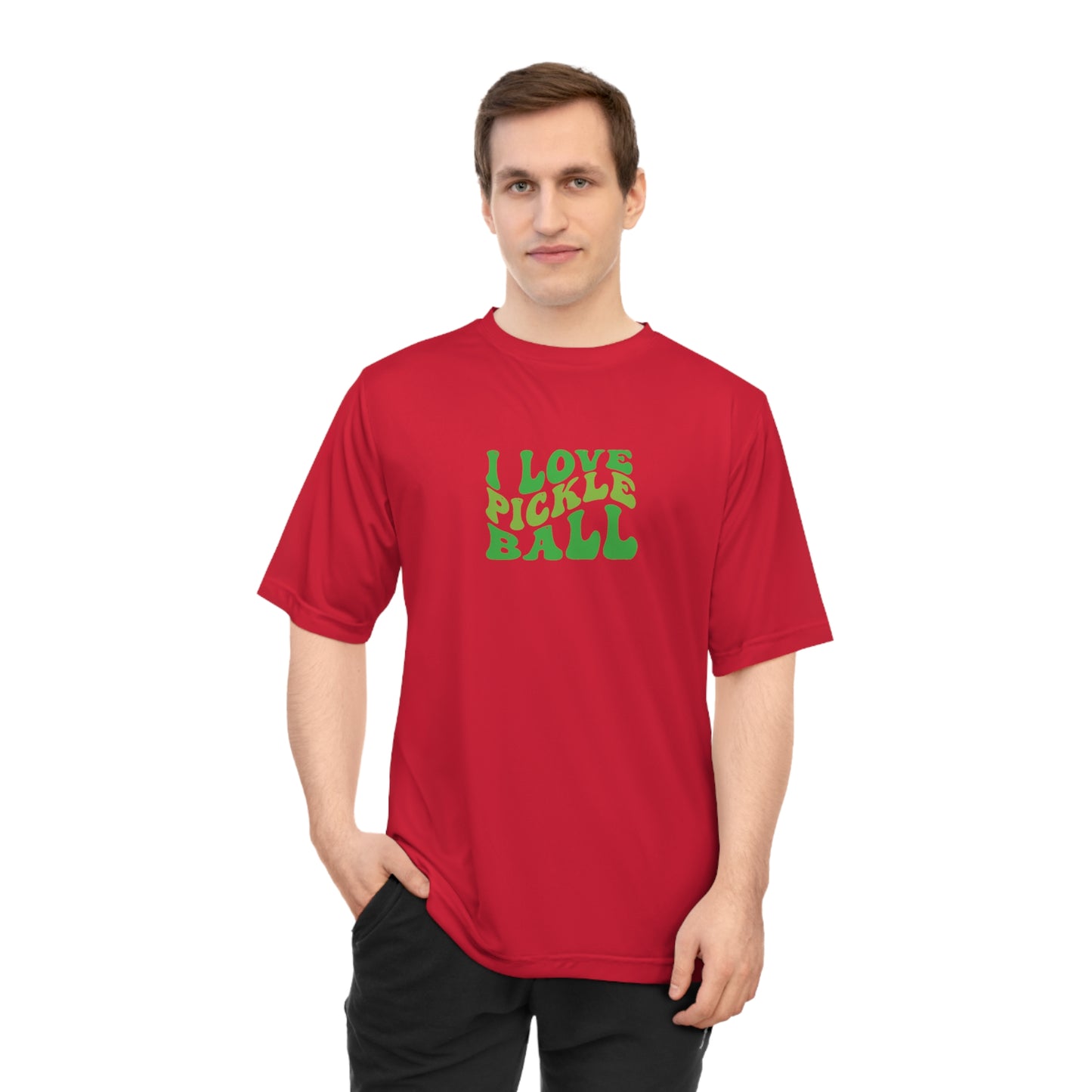 Men's Lightweight Pickleball T-shirt - I Love Pickleball