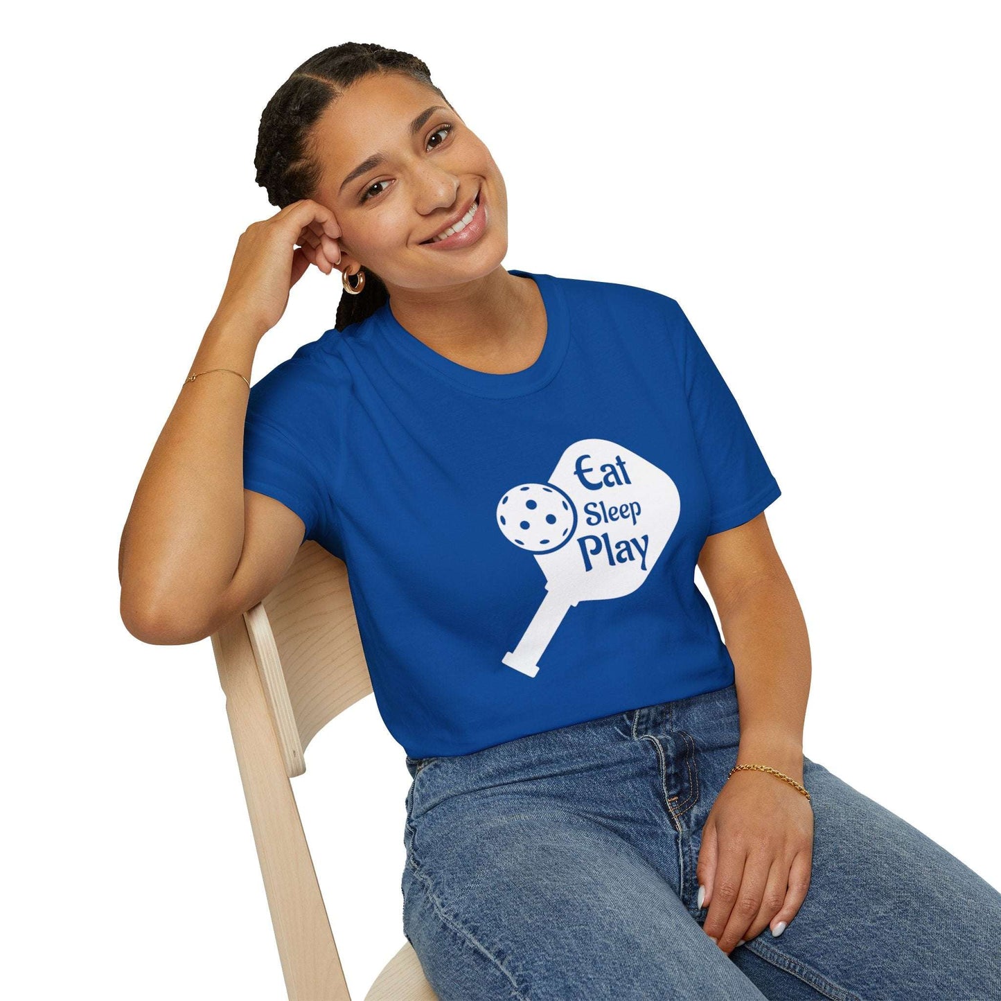 Women's Lightweight Pickleball T-shirt - Eat Sleep Play