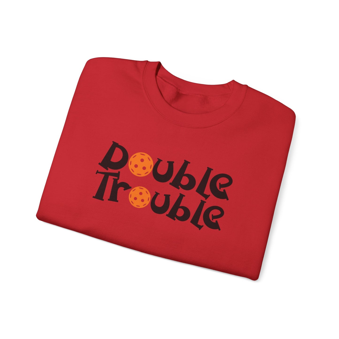 Women's Funny Pickleball Sweatshirt - Double Trouble