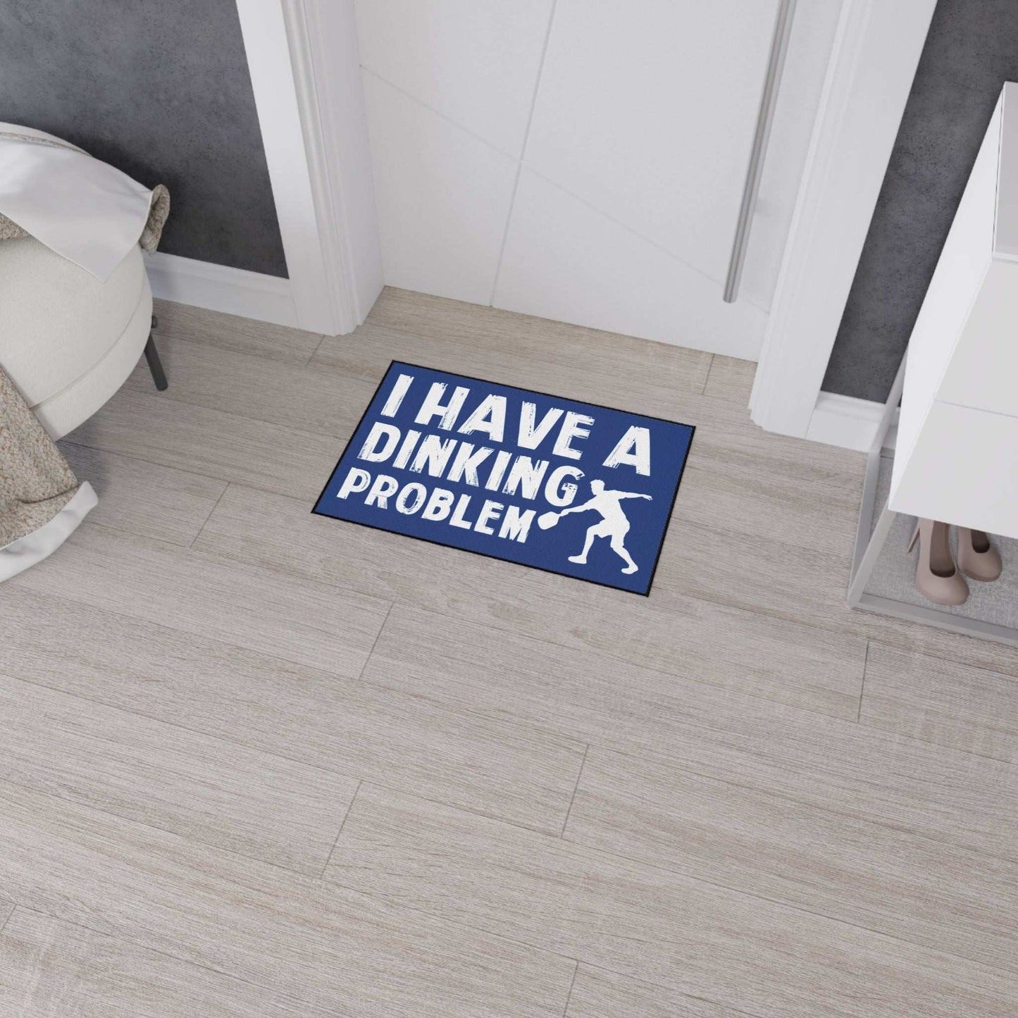 Pickleball Playful Heavy-duty Floor Mat - I Have a Dinking Problem