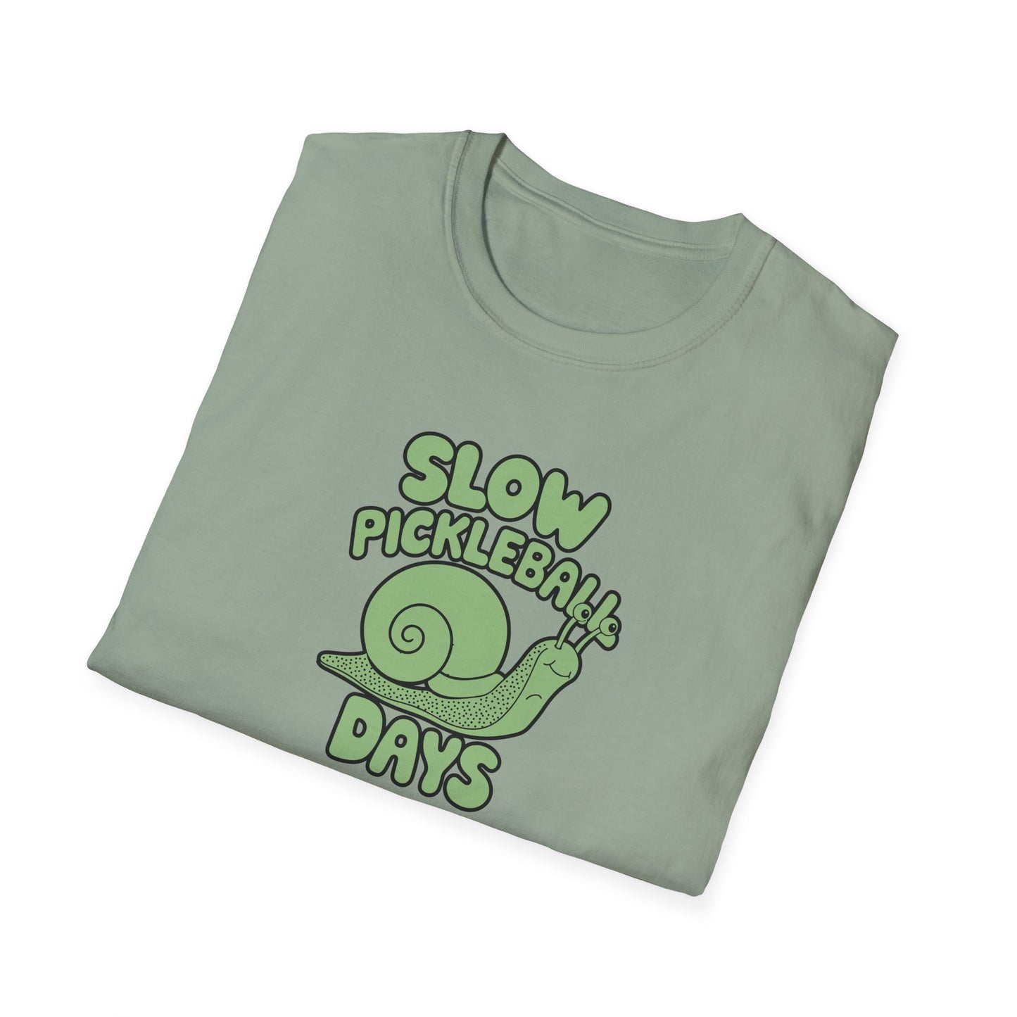 Men's Soft Pickleball T-shirt - Slow Pickleball Days