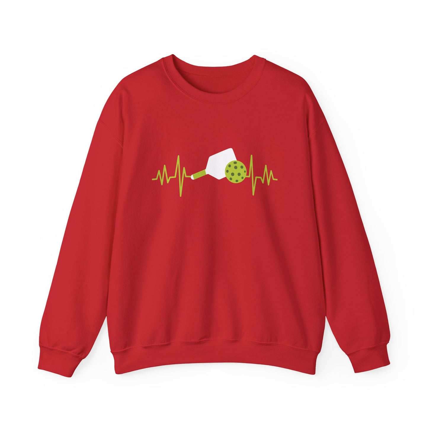 Women's Soft Pickleball Sweatshirt - Pickleball and Pulse Red