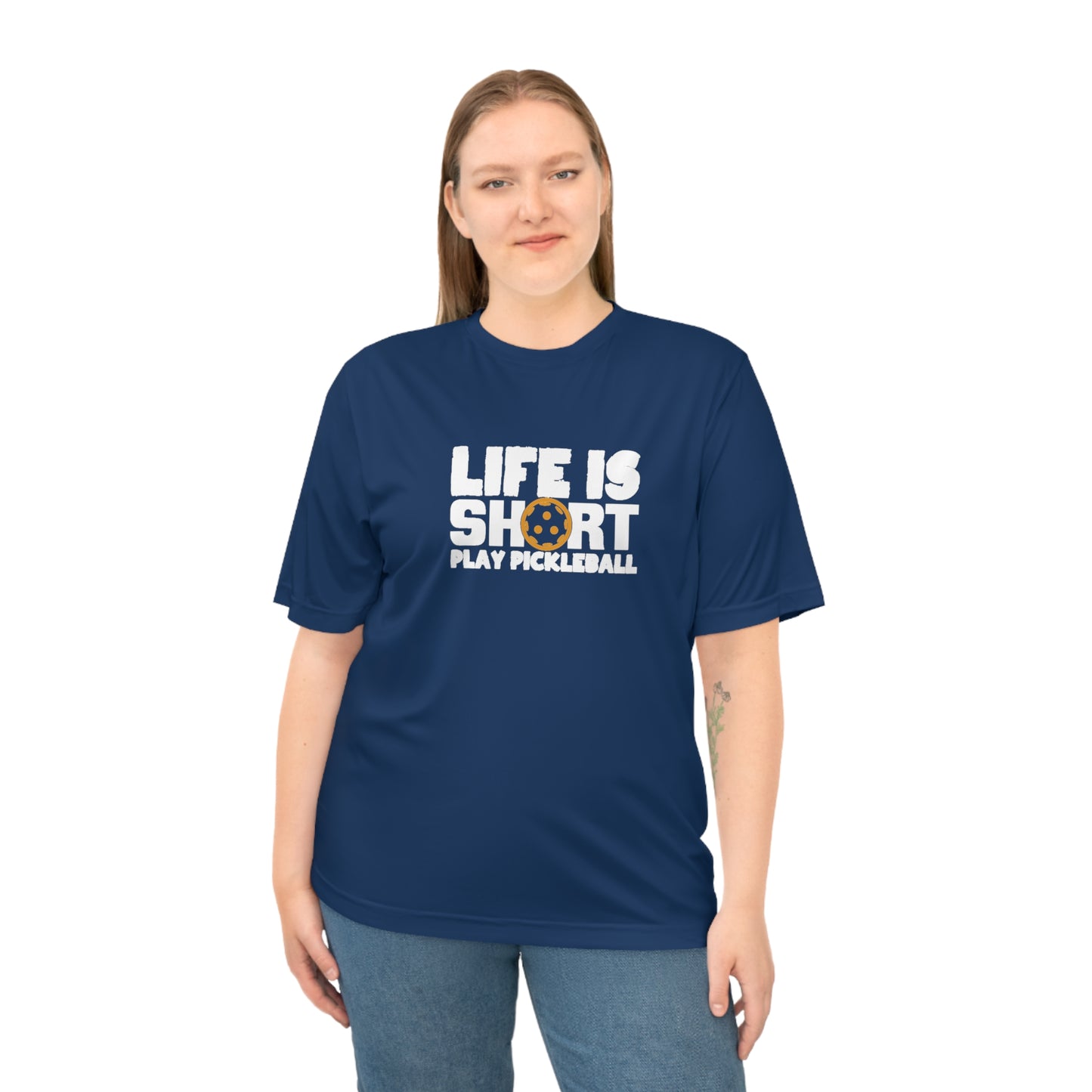 Women's Quirky Pickleball T-shirt - Life Is Short Play Pickleball