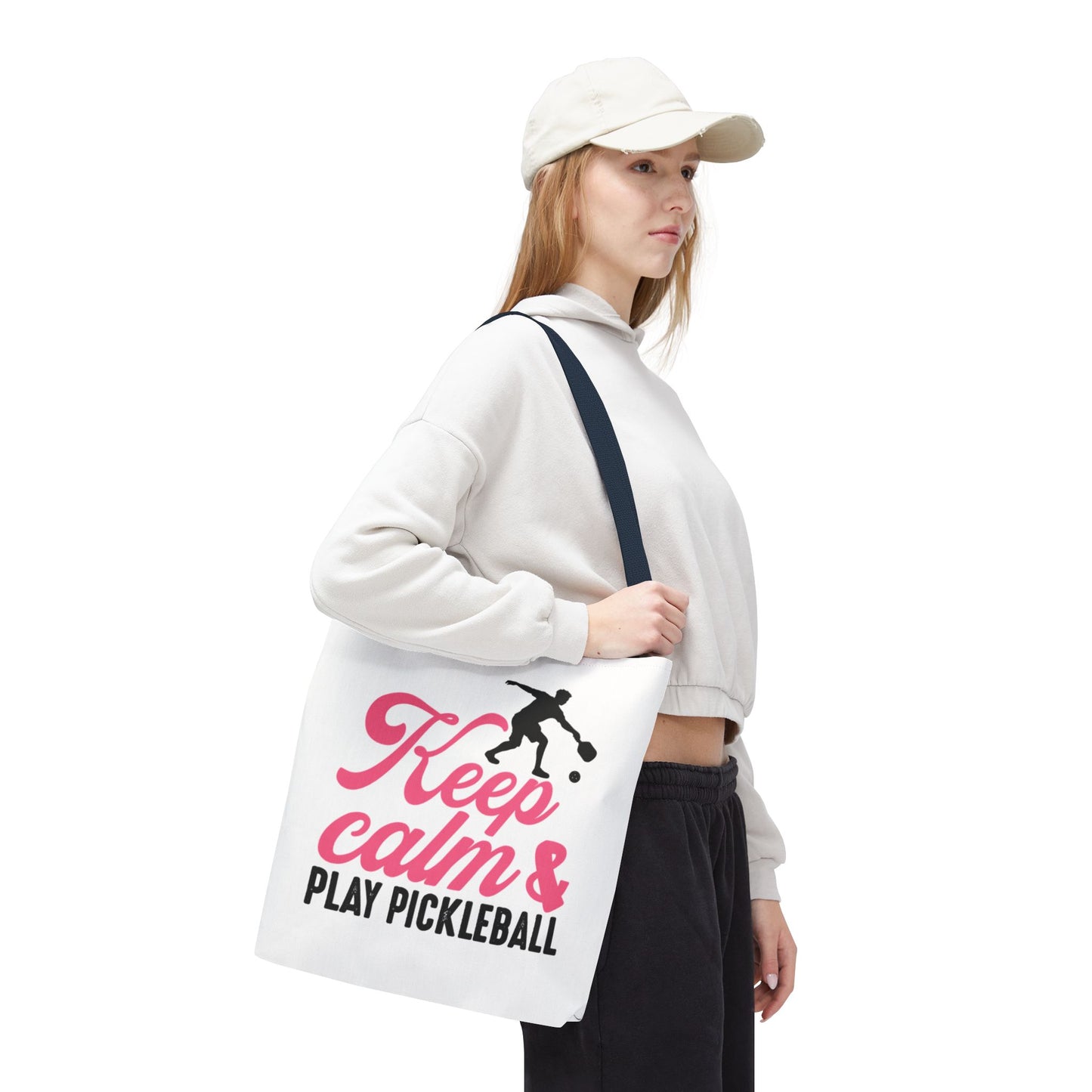 Pickleball Stylish Tote Bag - Keep Calm & Play Pickleball