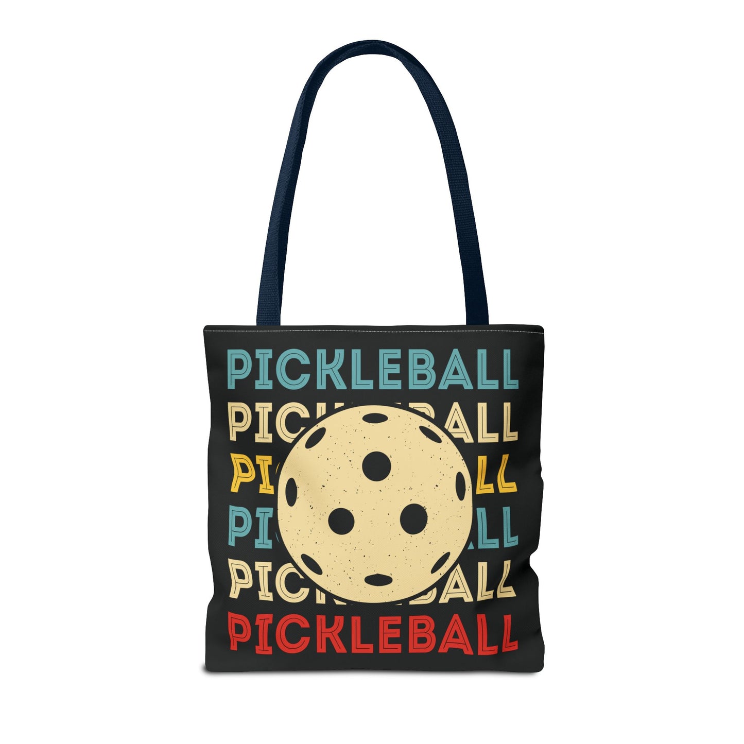 Pickleball Cool Tote Bag - Pickleball and Ball Navy