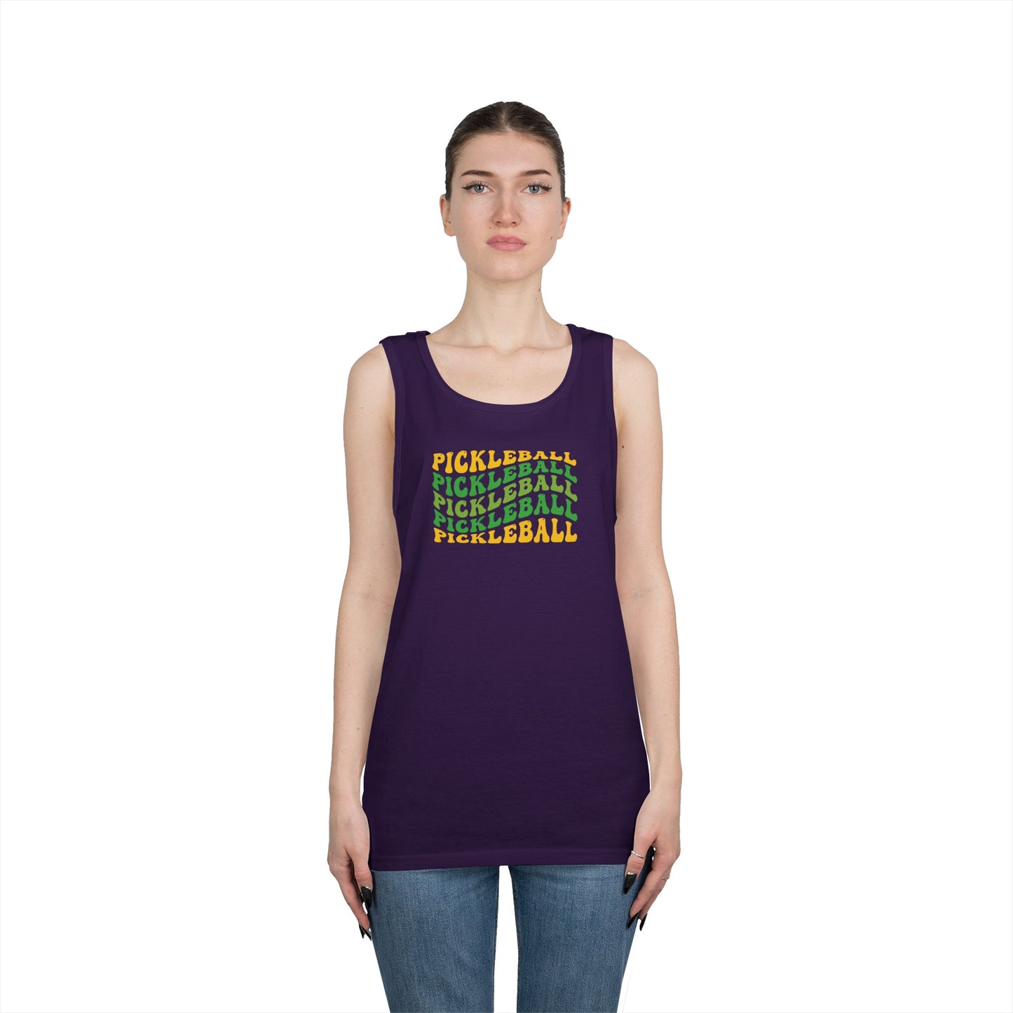 Women's Fun Pickleball Tank Top - Pickleball Wave