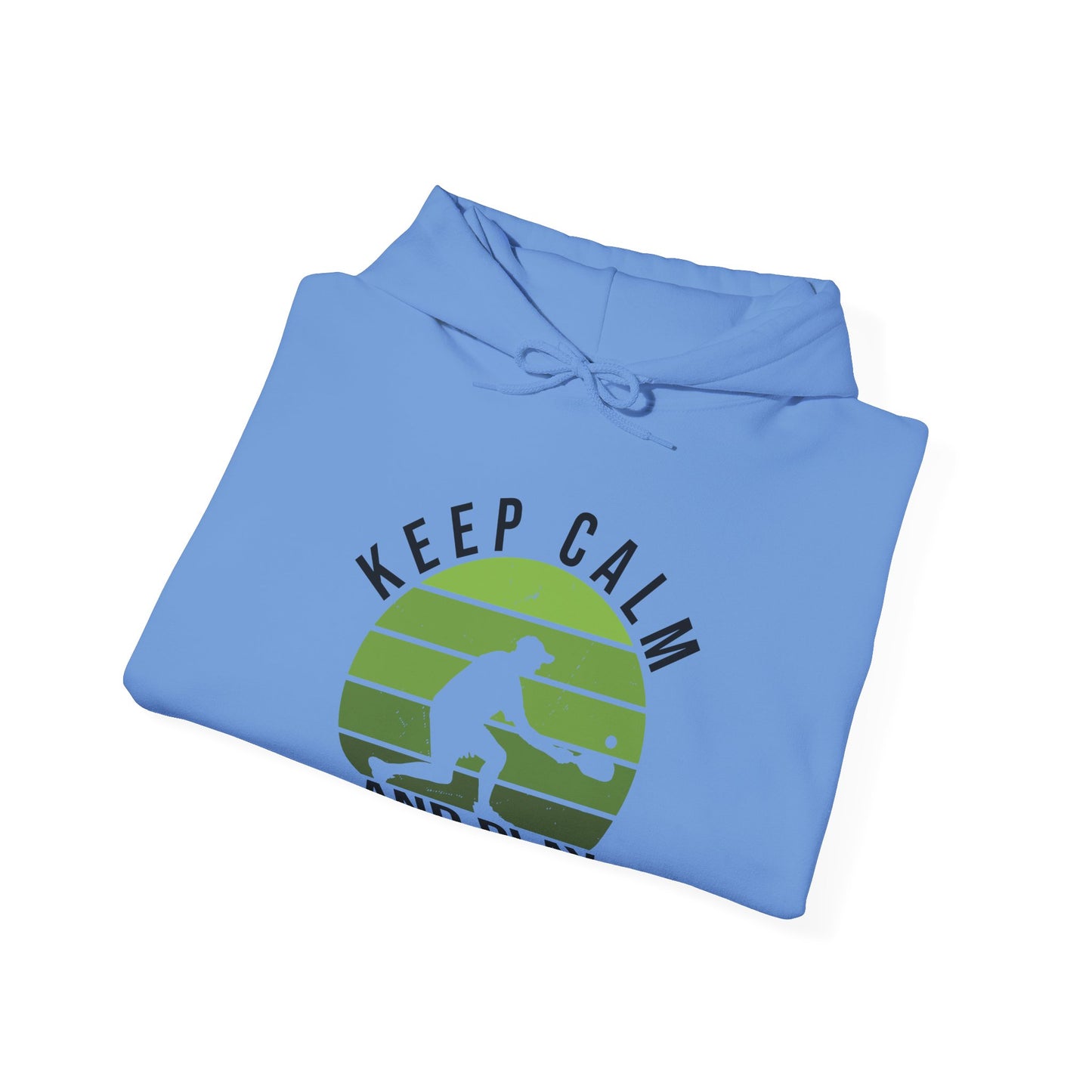 Men's Comfy Pickleball Hoodie - Keep Calm and Play