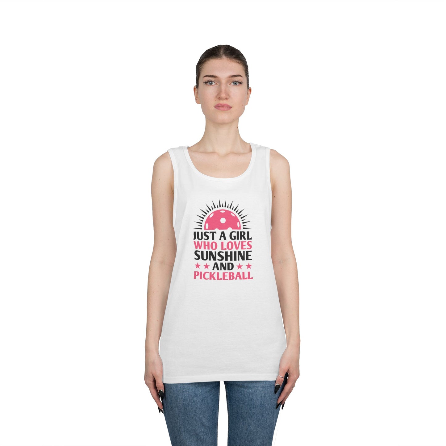 Women's Funny Pickleball Tank Top - Just A Girl Who Love Pickleball
