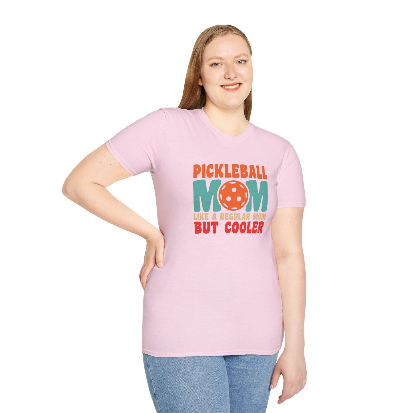 Women's Funny Pickleball T-shirt - Like a Regular Mom but Cooler