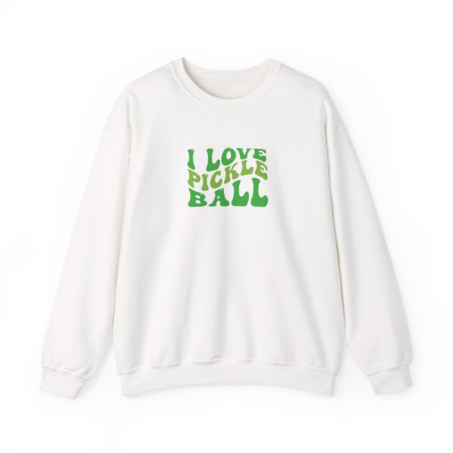 Men's Comfy Pickleball Sweatshirt - I Love Pickleball