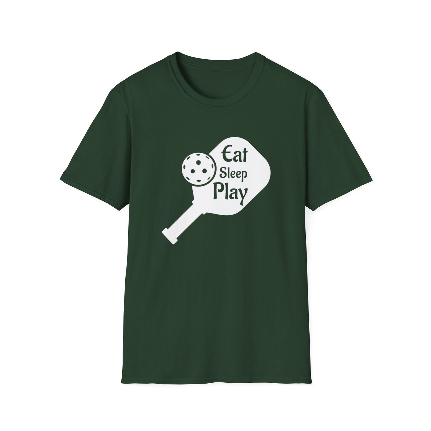 Women's Lightweight Pickleball T-shirt - Eat Sleep Play Green