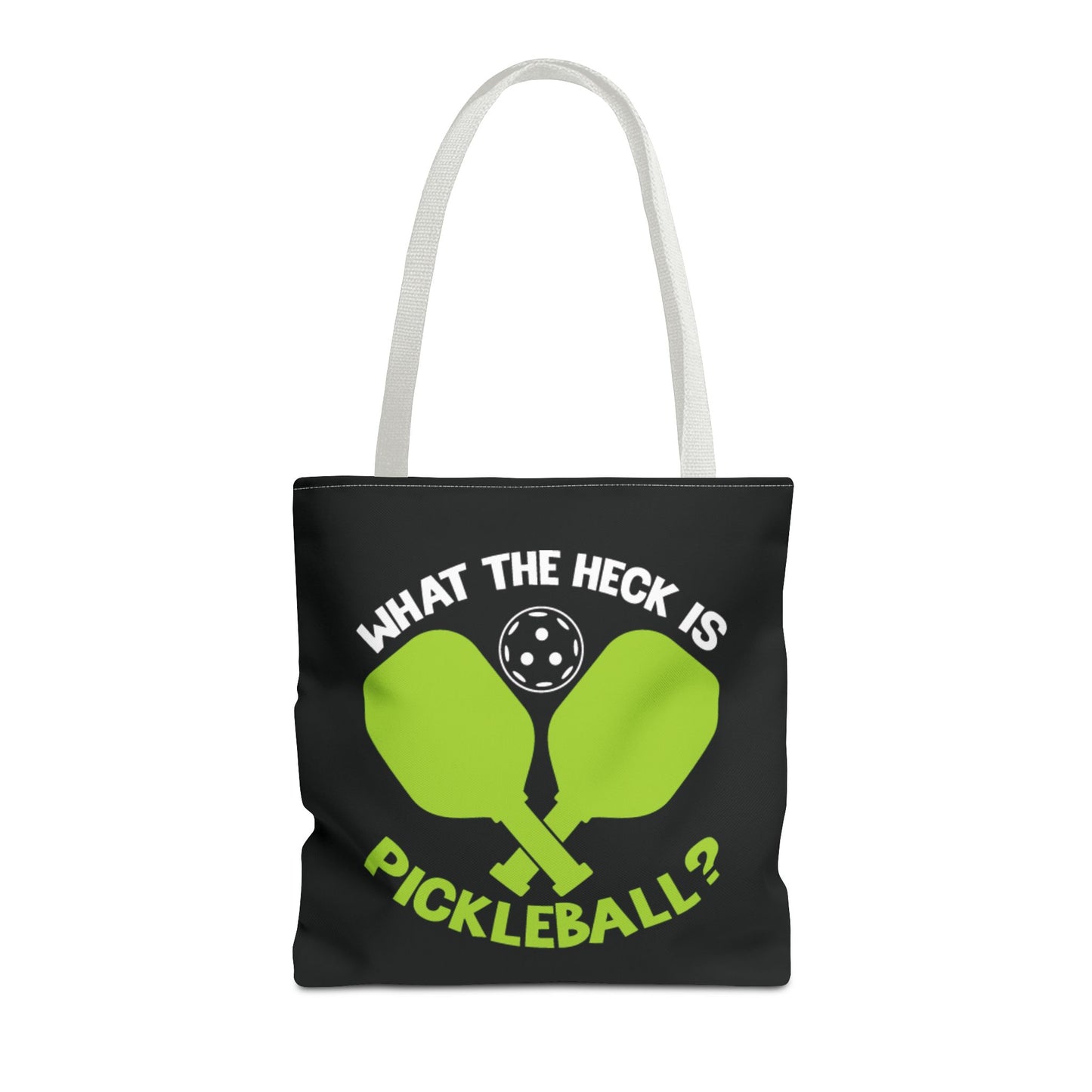 Pickleball Durable Tote Bag - What the Heck Is Pickleball? White