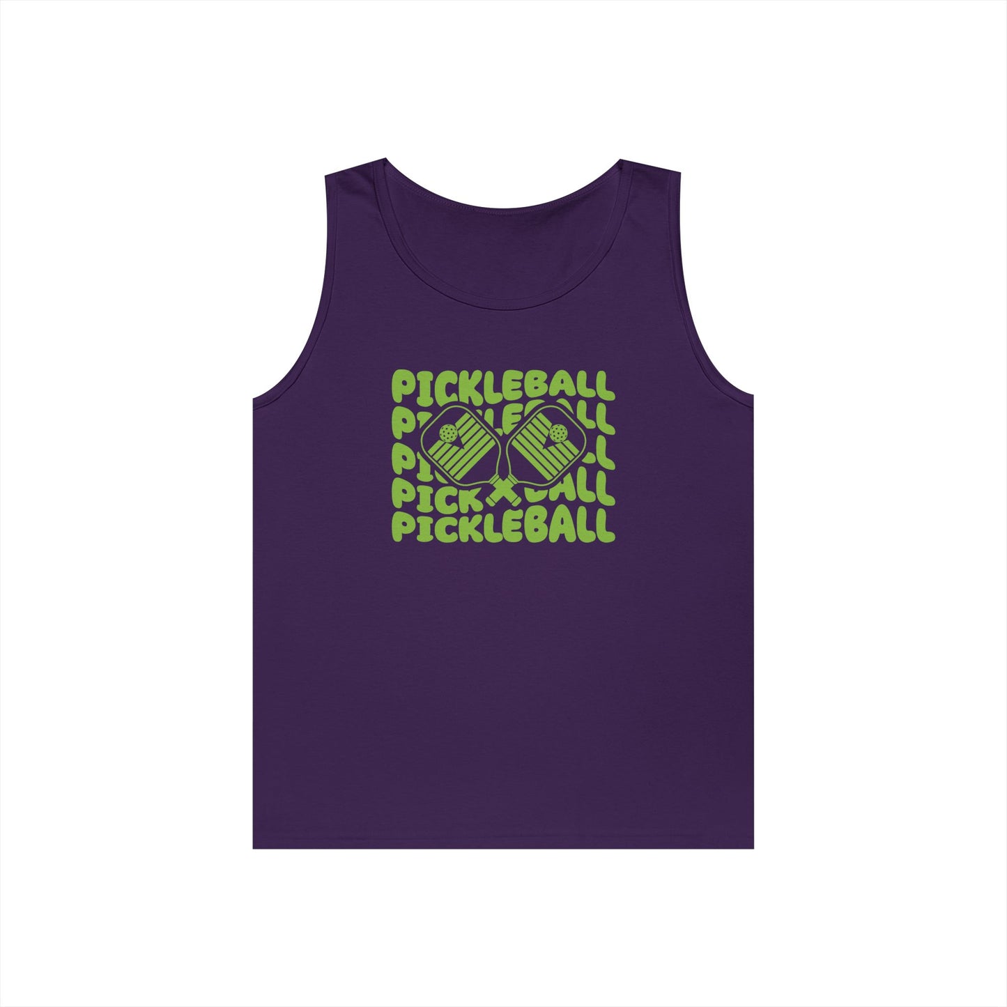 Women's Vibrant Pickleball Tank Top - Pickleball Echo Purple